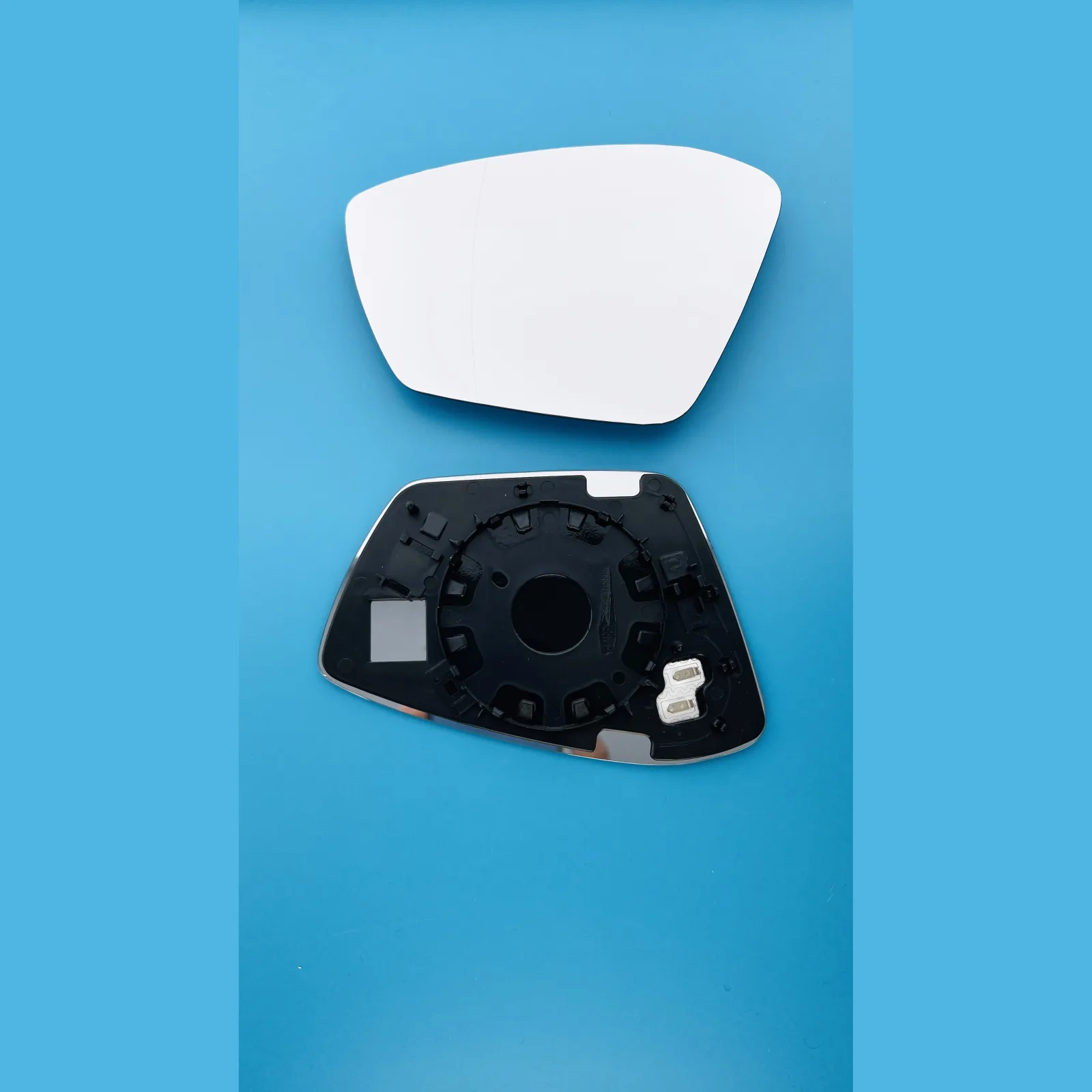 Skoda Superb Clip-on Wing Mirror Glass 2015-2022 — Heated, Convex — Left Passenger Side