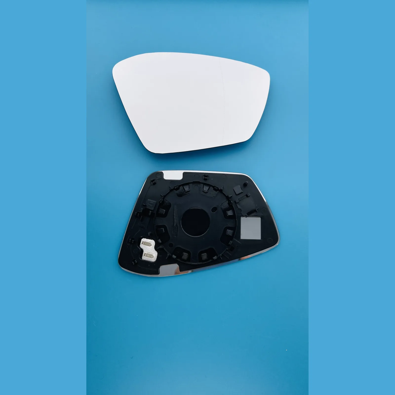 Skoda Superb Clip-on Wing Mirror Glass 2015-2022 — Heated, Convex — Right Driver Side