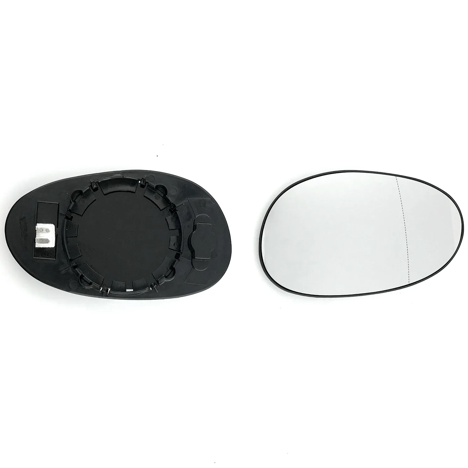 Smart Roadster Clip-on Wing Mirror Glass 2003-2005 — Heated, Convex — Left Passenger Side