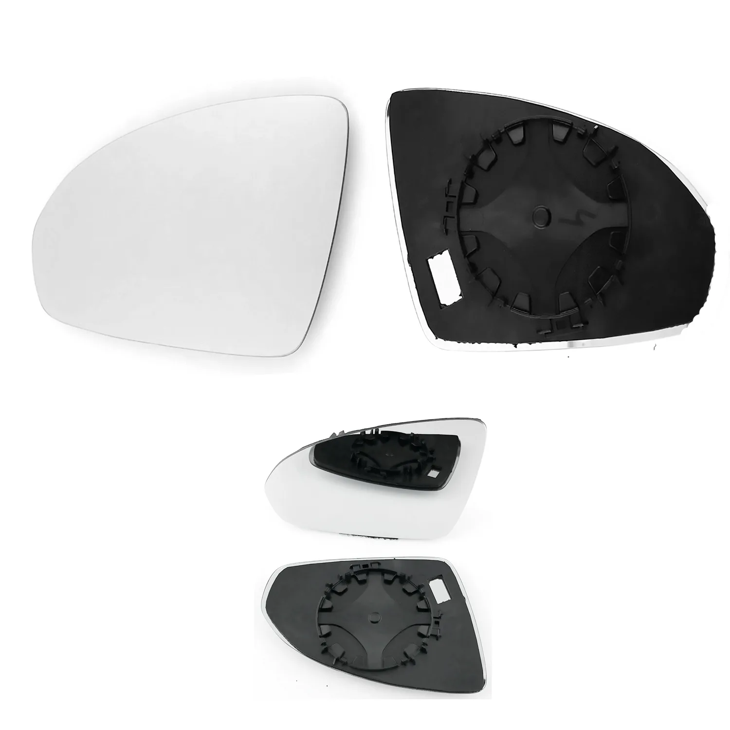 Clip on Wing Mirror Glass — Left Passenger Side