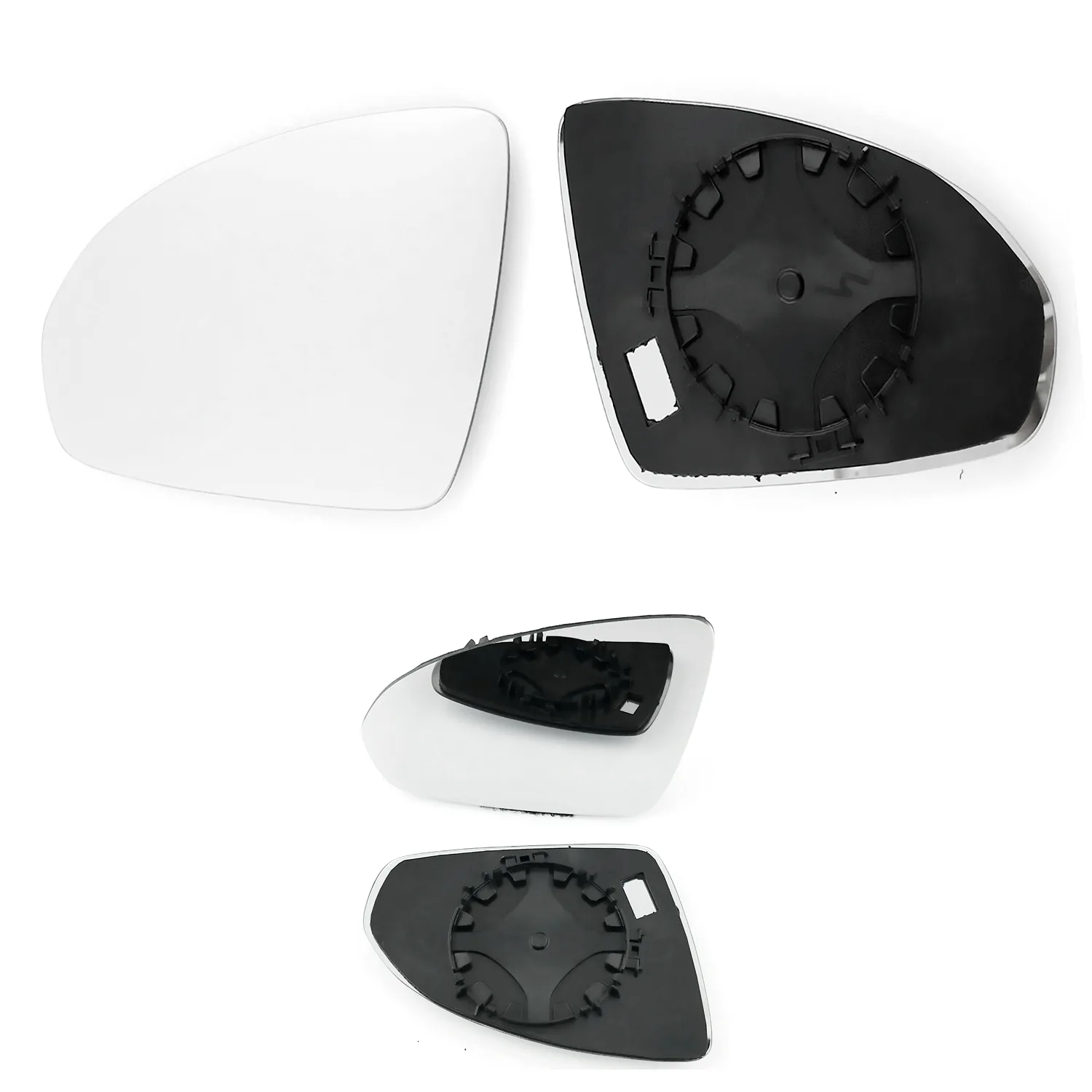 Clip on Wing Mirror Glass — Right Driver Side