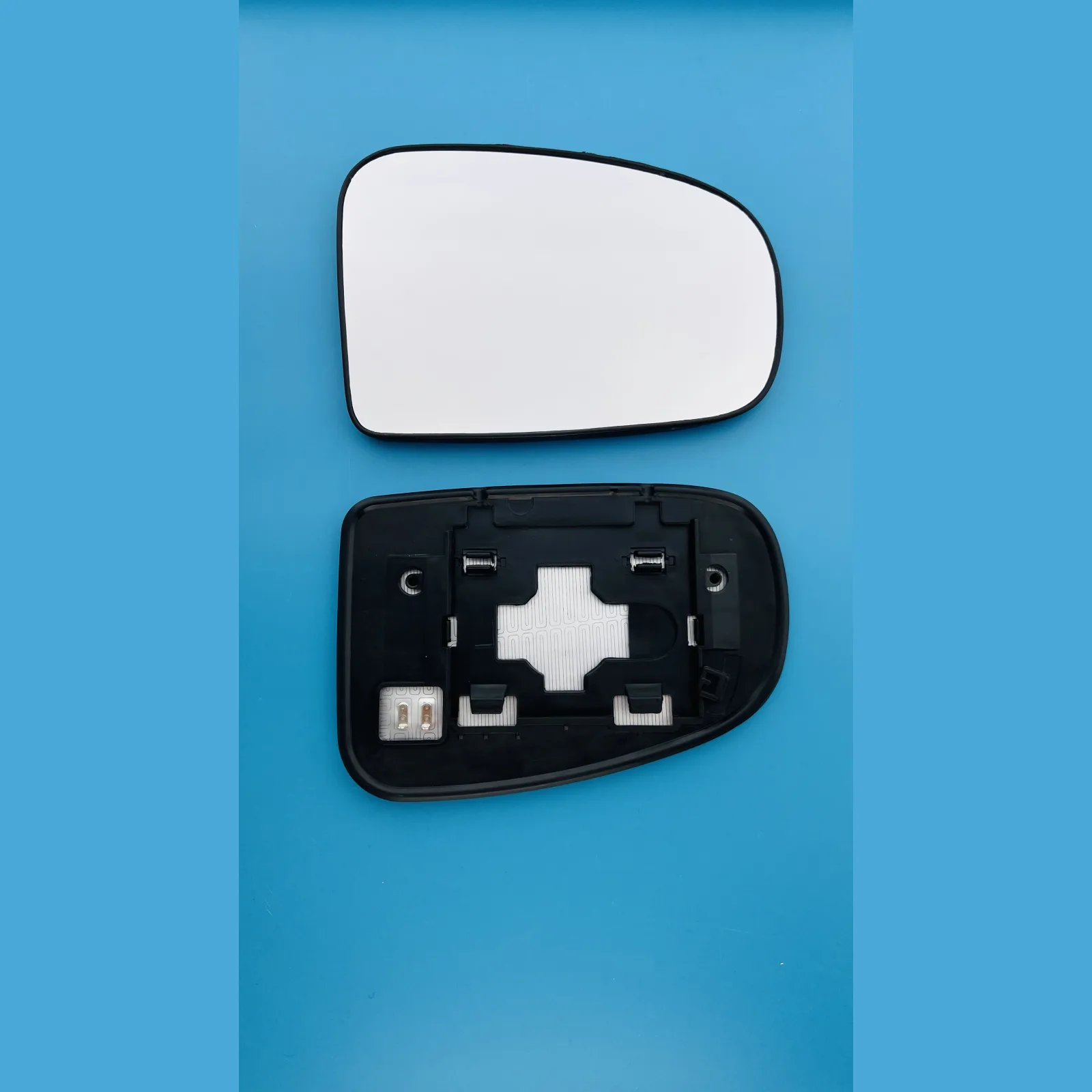 Toyota Prius Plus Clip-on Wing Mirror Glass 2012-2020 — Heated, Wide Angle — Right Driver Side