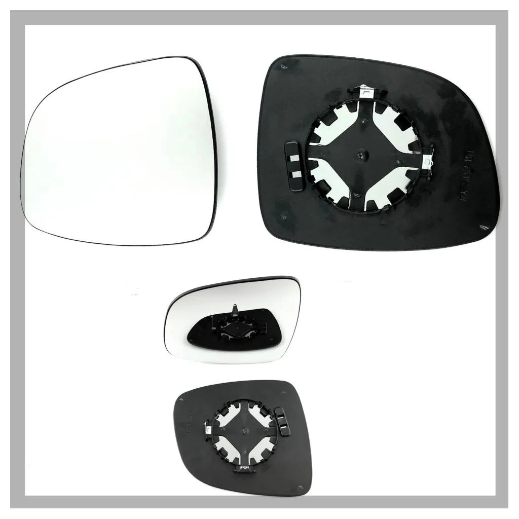 Suzuki SX4 Clip-on Wing Mirror Glass 2008-2016 — Heated, Convex — Left Passenger Side
