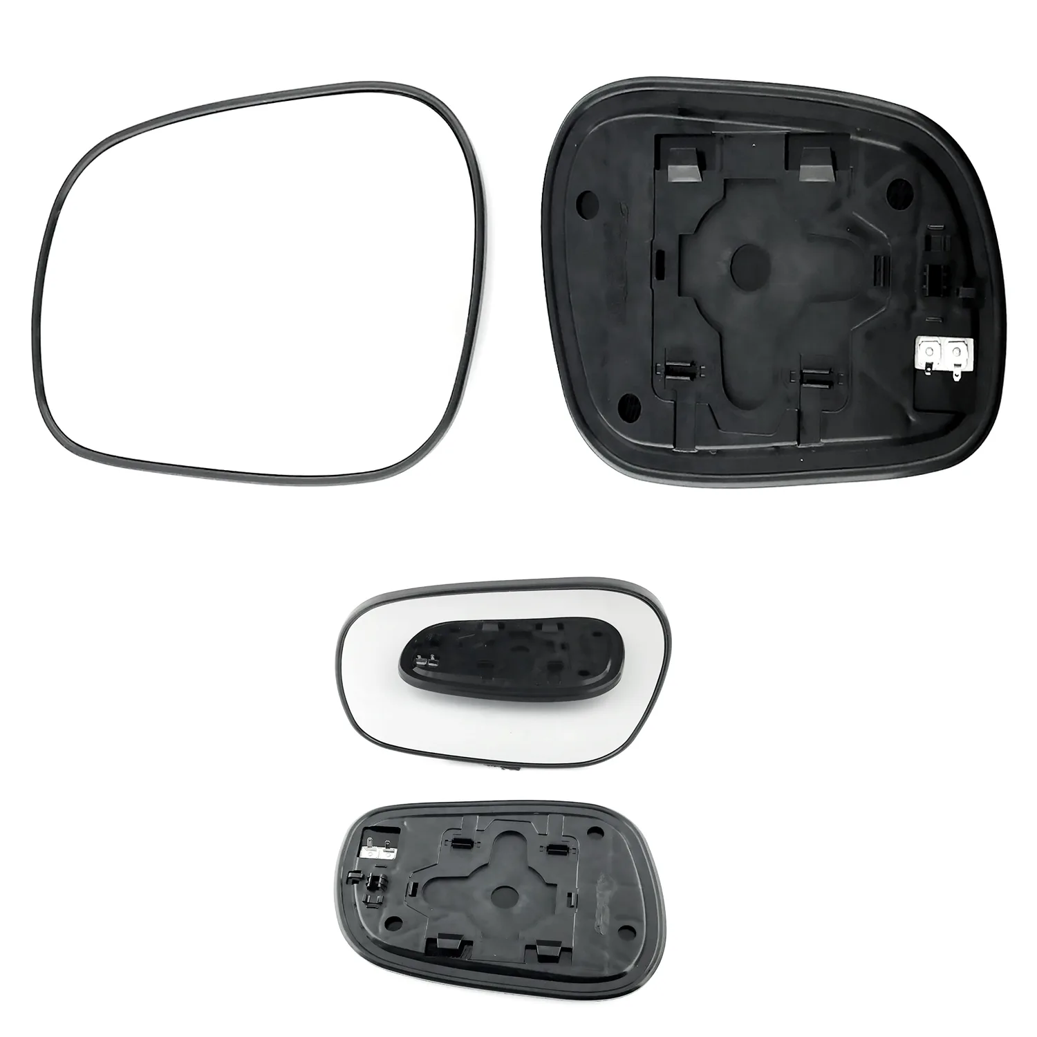 Suzuki Grand Vitara Clip-on Wing Mirror Glass 1998-2005 — Heated, Convex — Left Passenger Side