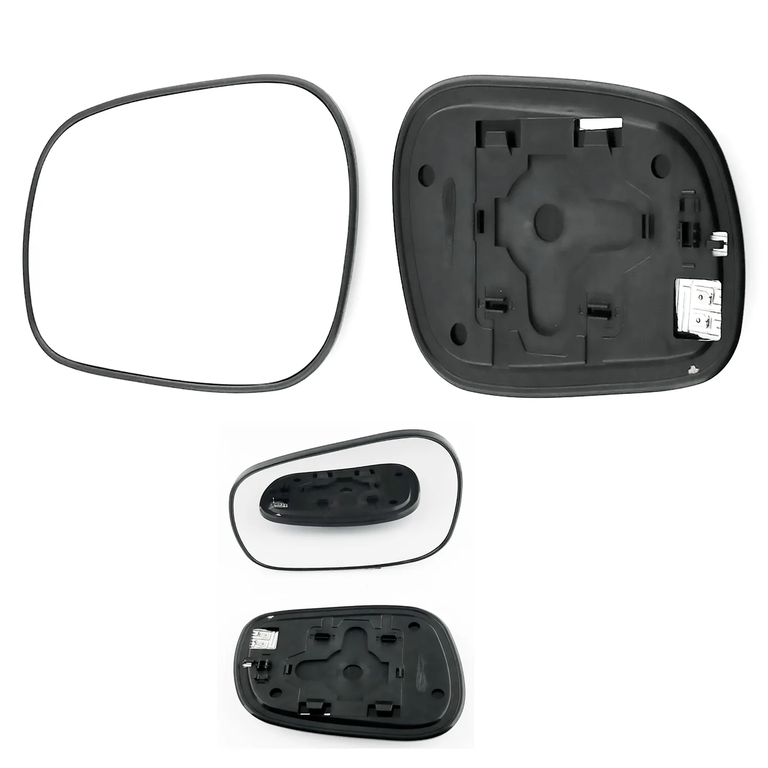 Suzuki Grand Vitara Clip-on Wing Mirror Glass 1998-2005 — Heated, Convex — Right Driver Side