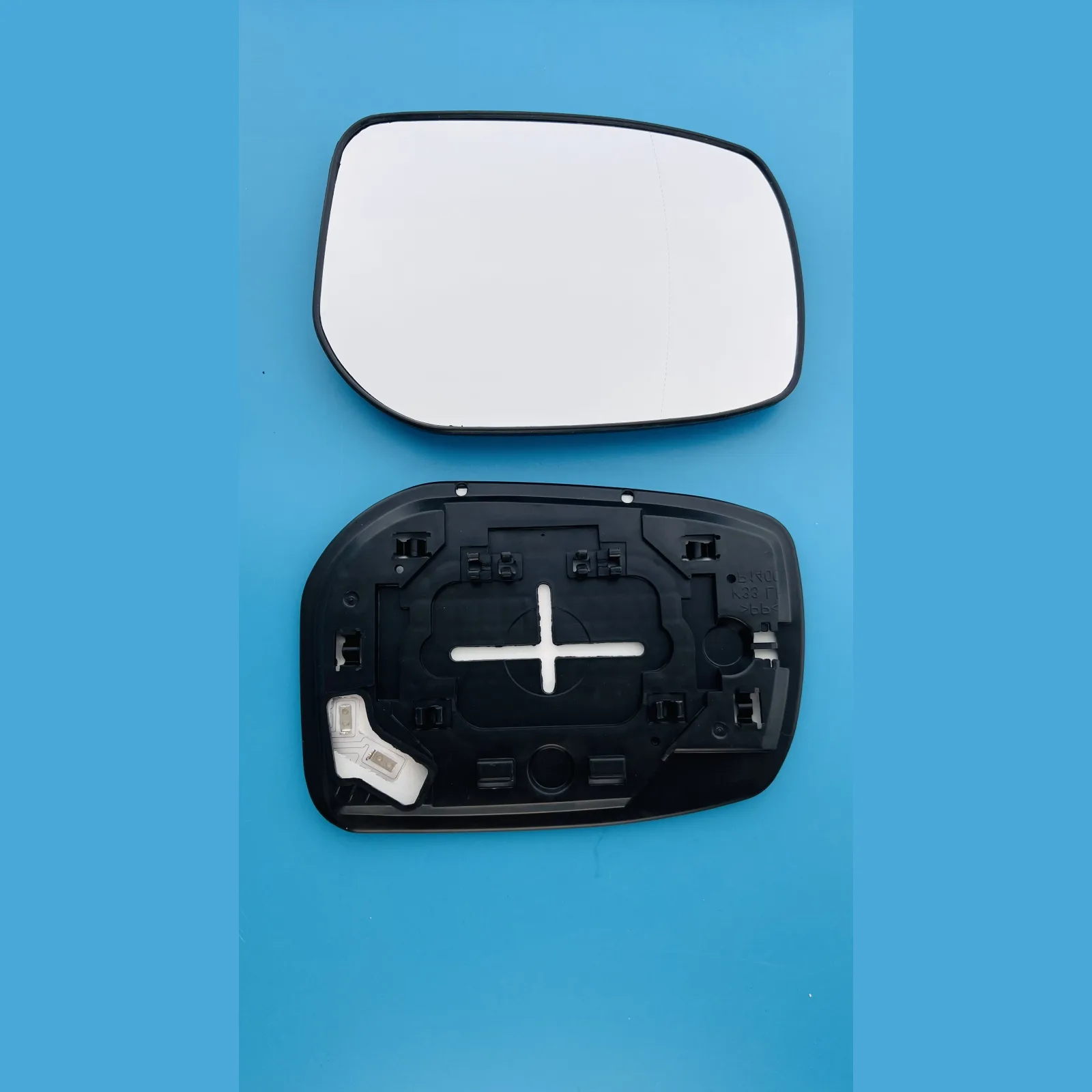 Toyota Yaris Clip-on Wing Mirror Glass 2006-2011 — Heated, Convex — Right Driver Side