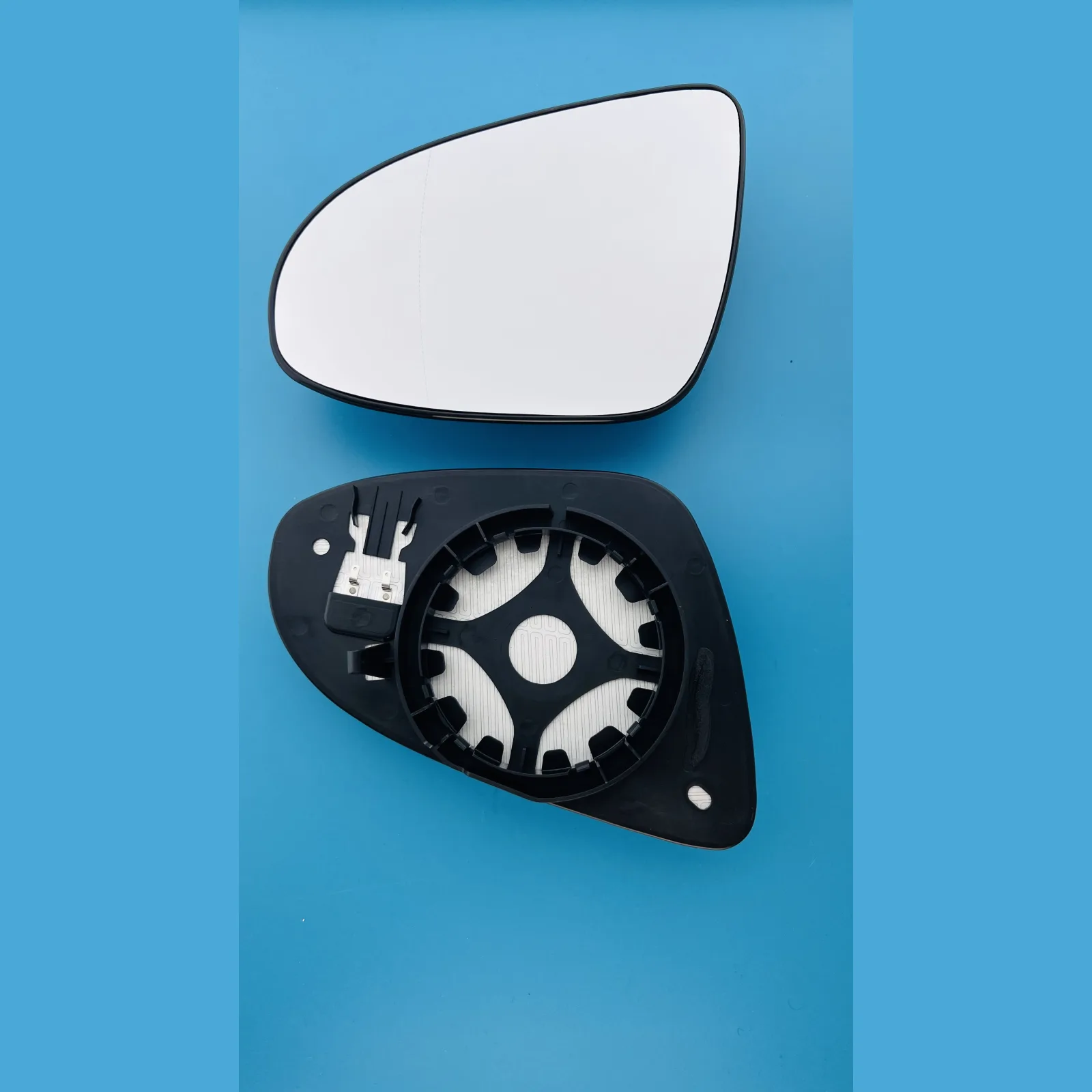 Citroen C1 Clip-on Wing Mirror Glass 2014-2024 — Heated, Convex — Left Passenger Side