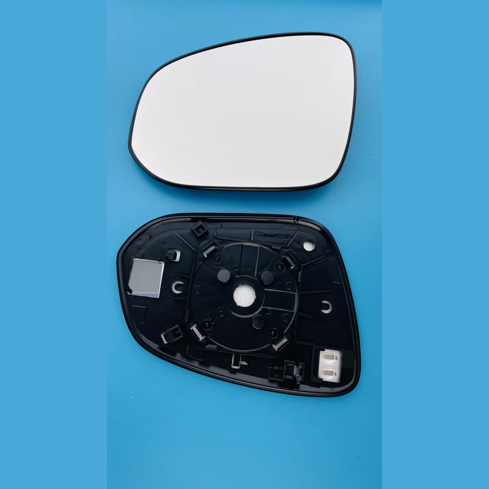 Toyota Rav 4 Clip-on Wing Mirror Glass 2013-2024 — Heated, Convex — Left Passenger Side