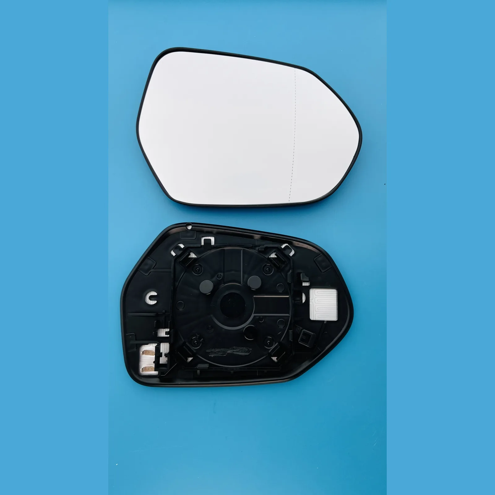 Toyota Prius Clip-on Wing Mirror Glass 2015-2020 — Heated, Wide Angle — Right Driver Side