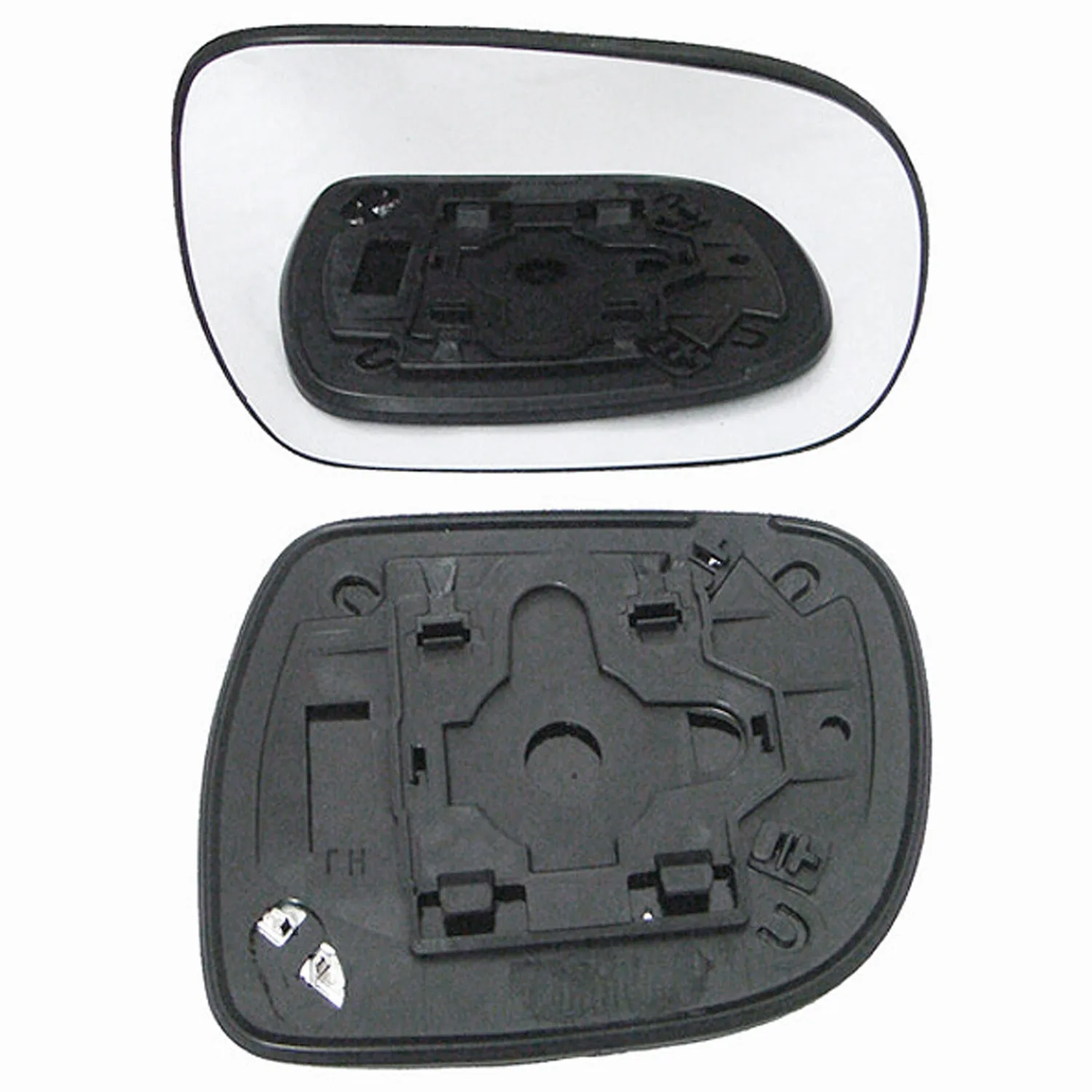 Toyota Hilux Clip-on Wing Mirror Glass 2005-2019 — Heated, Convex — Right Driver Side