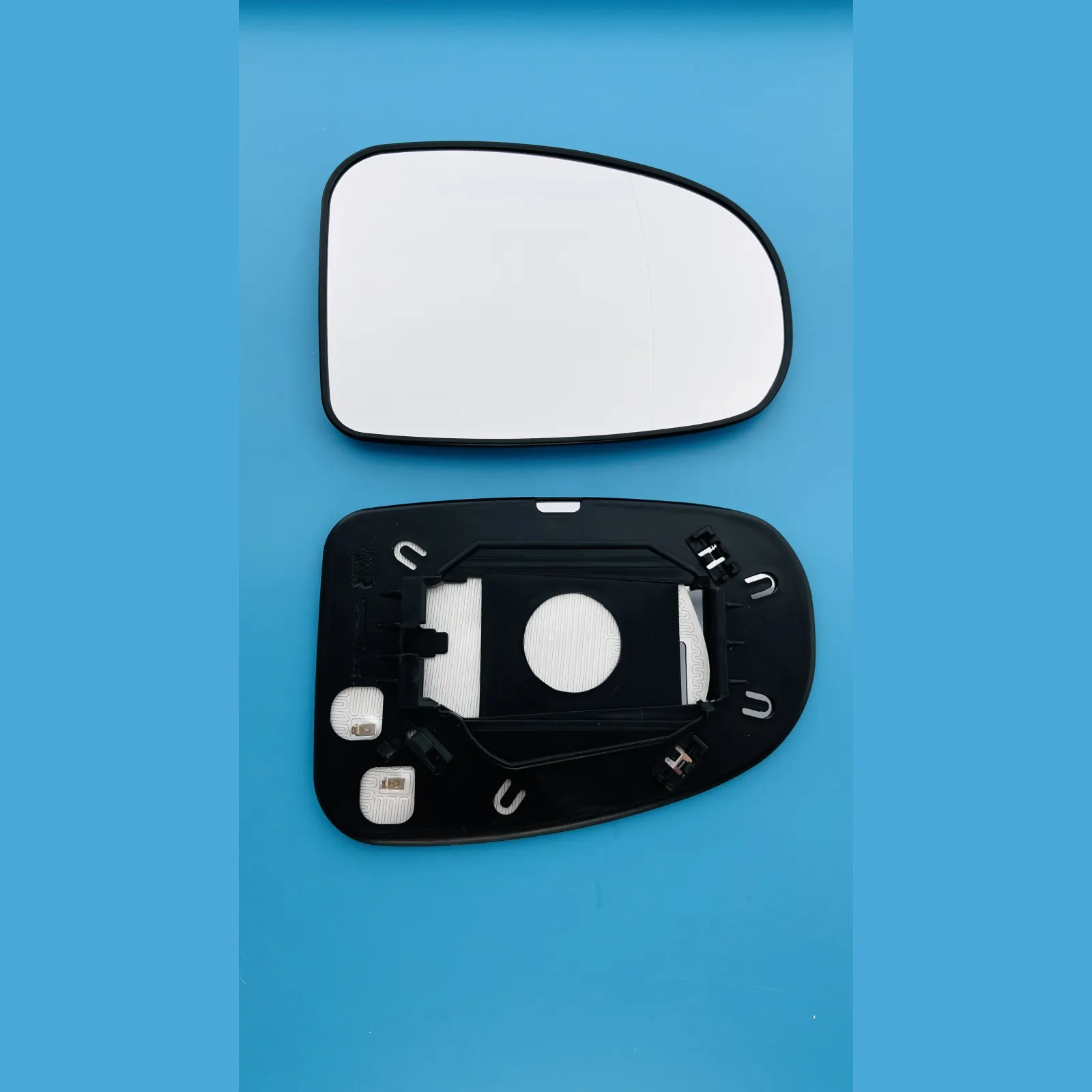 Toyota Avensis Clip-on Wing Mirror Glass 2009-2018 — Heated, Wide Angle — Right Driver Side