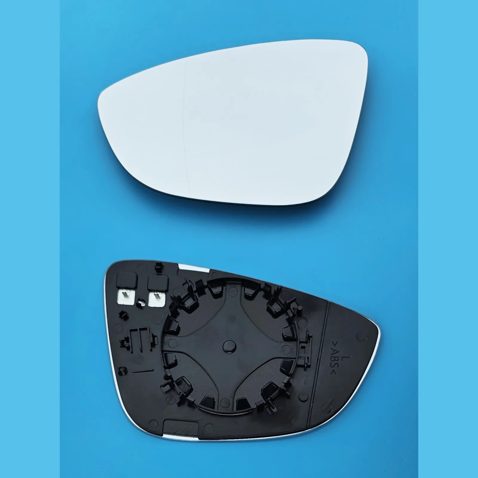 Volkswagen Beetle Clip-on Wing Mirror Glass 2012-2020 — Heated, Convex — Left Passenger Side