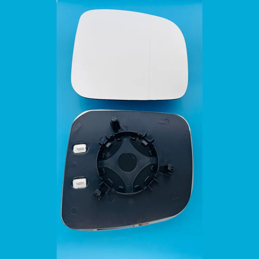 Volkswagen Caddy Clip-on Wing Mirror Glass 2004-2016 — Heated, Wide Angle — Right Driver Side