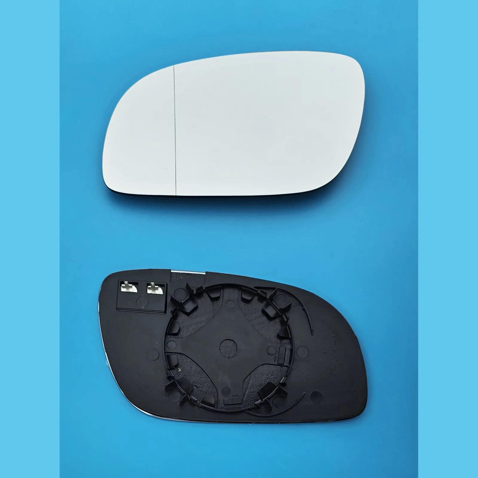 Volkswagen Beetle Clip-on Wing Mirror Glass 2001-2010 — Heated, Convex, Twin Glass — Left Passenger Side