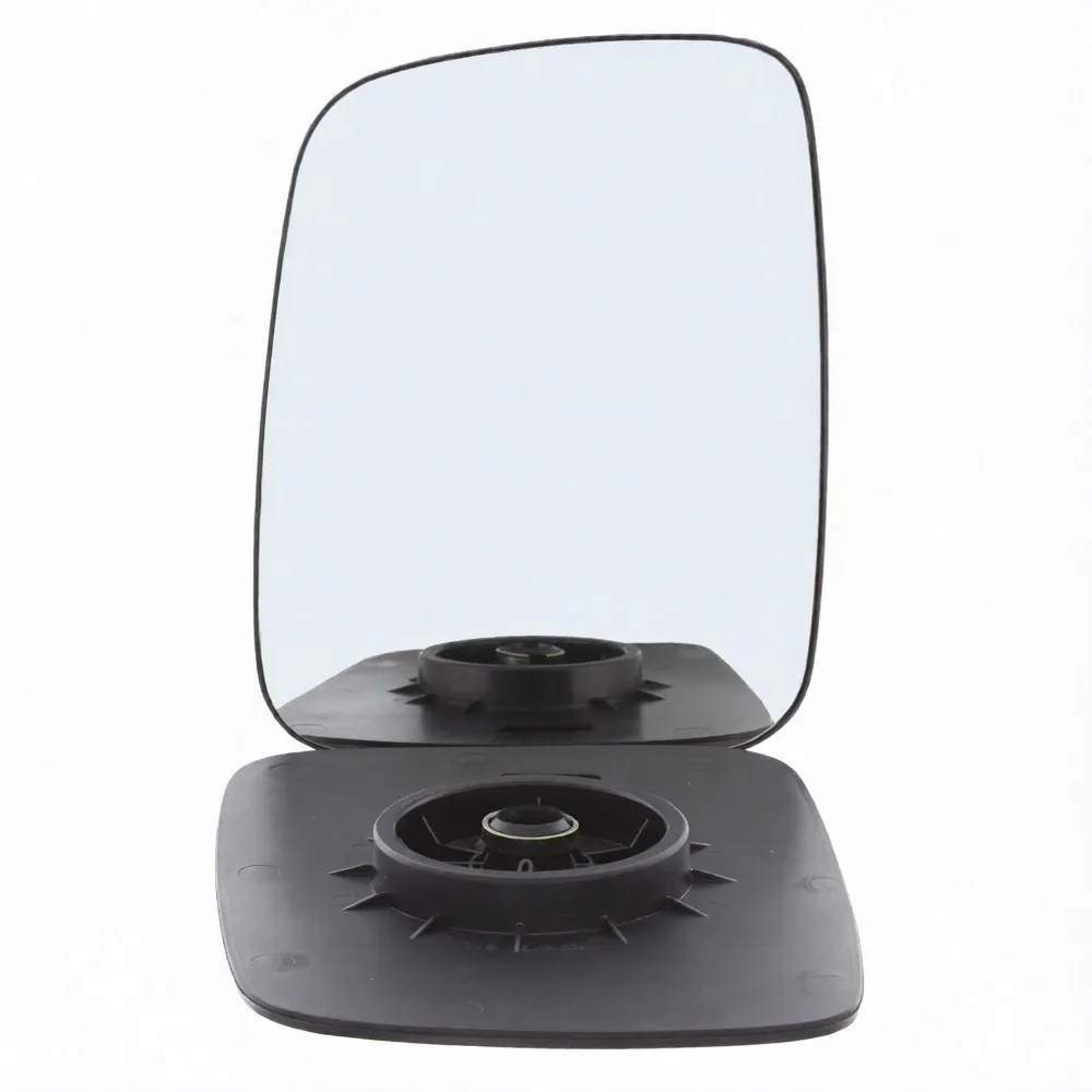 Volkswagen Caravelle Clip-on Wing Mirror Glass 1991-2003 — Non-heated, Convex, Chrome — Left Passenger Side