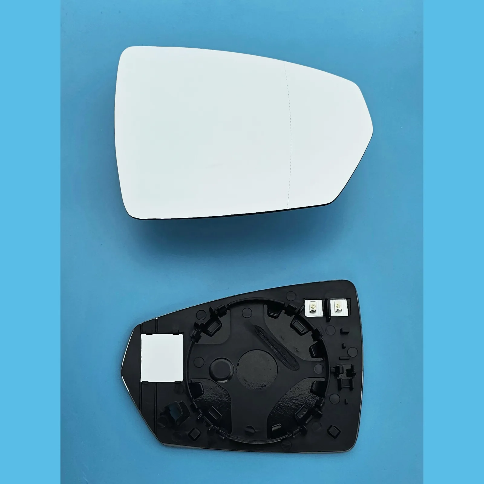Audi A1 Clip-on Wing Mirror Glass 2020 onwards — Heated, Convex — Right Driver Side