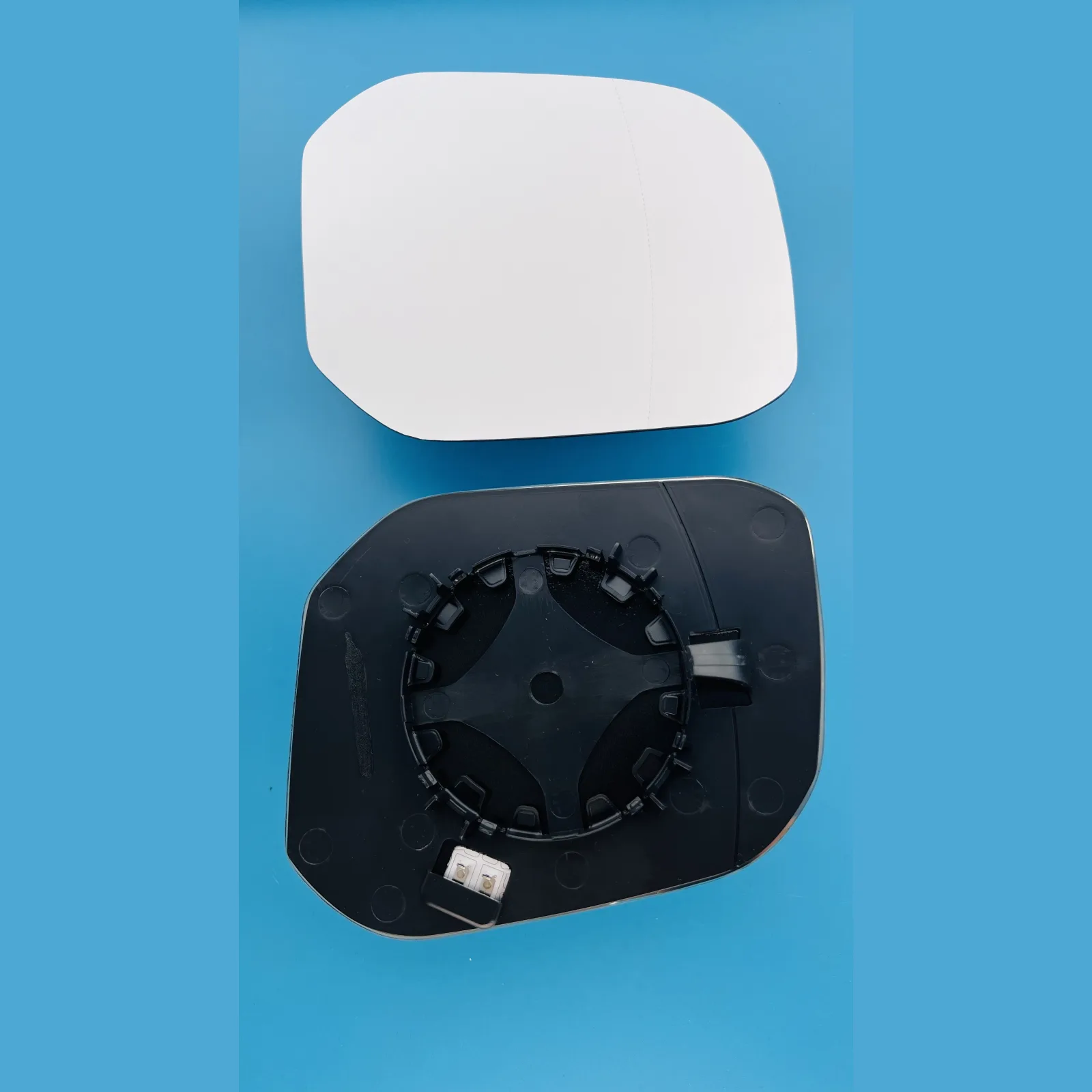Volkswagen Caddy Clip-on Wing Mirror Glass 2017-2021 — Heated, Wide Angle — Right Driver Side