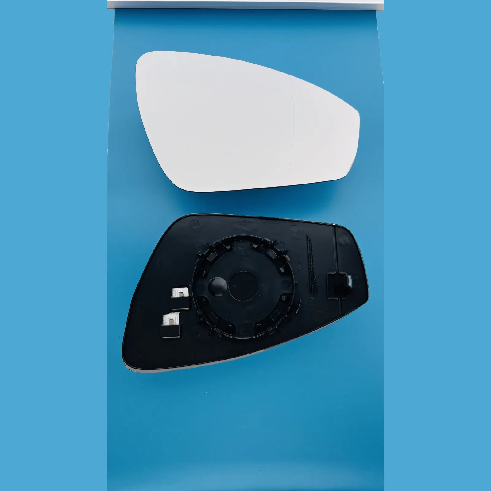 Audi Q4 Clip-on Wing Mirror Glass 2021 onwards — Heated, Convex — Right Driver Side