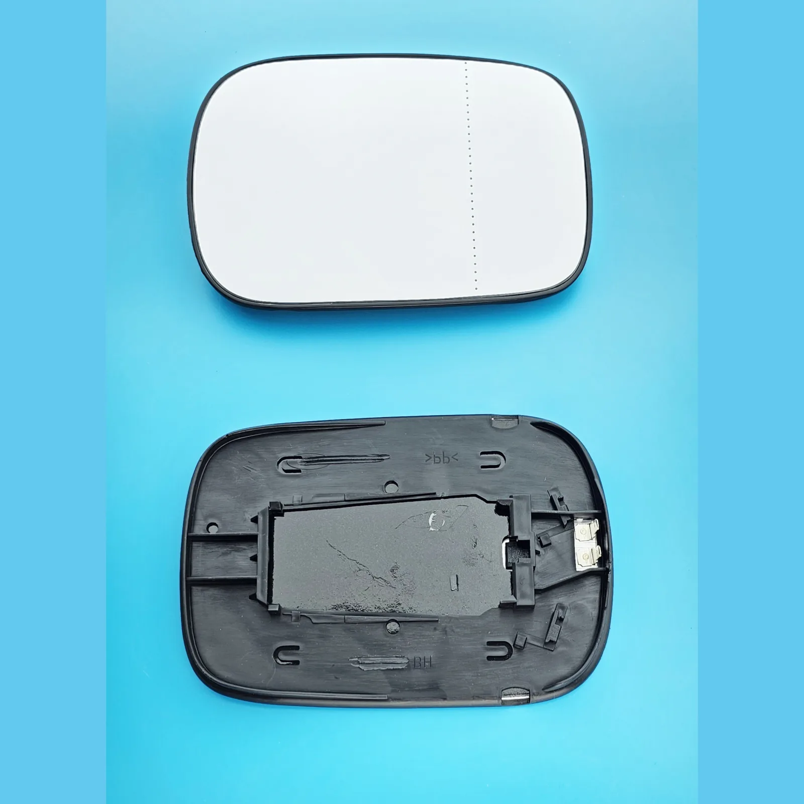 Volvo XC70 Clip-on Wing Mirror Glass 2001-2006 — Heated, Wide Angle — Right Driver Side