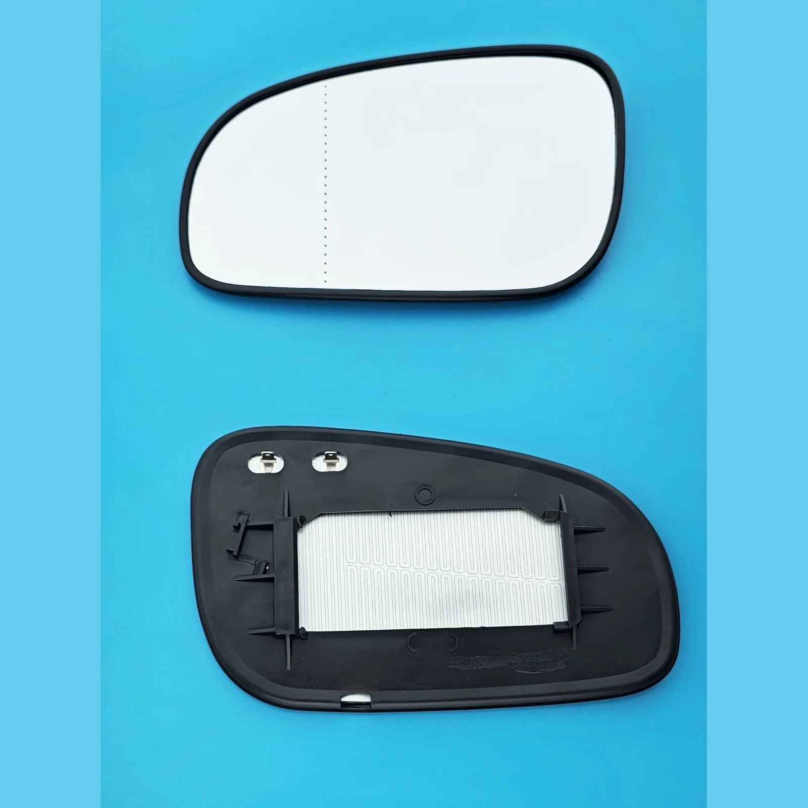Volvo S80 Clip-on Wing Mirror Glass 1999-2006 — Heated, Wide Angle — Left Passenger Side