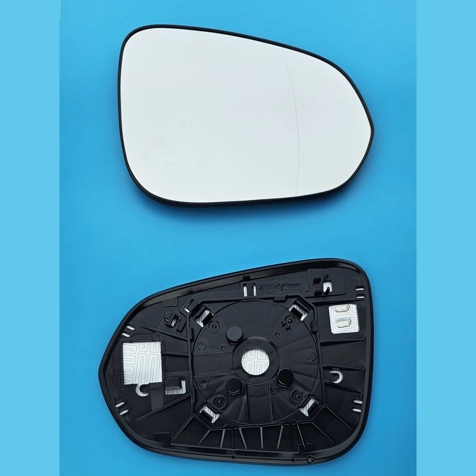 Clip on Wing Mirror Glass — Right Driver Side