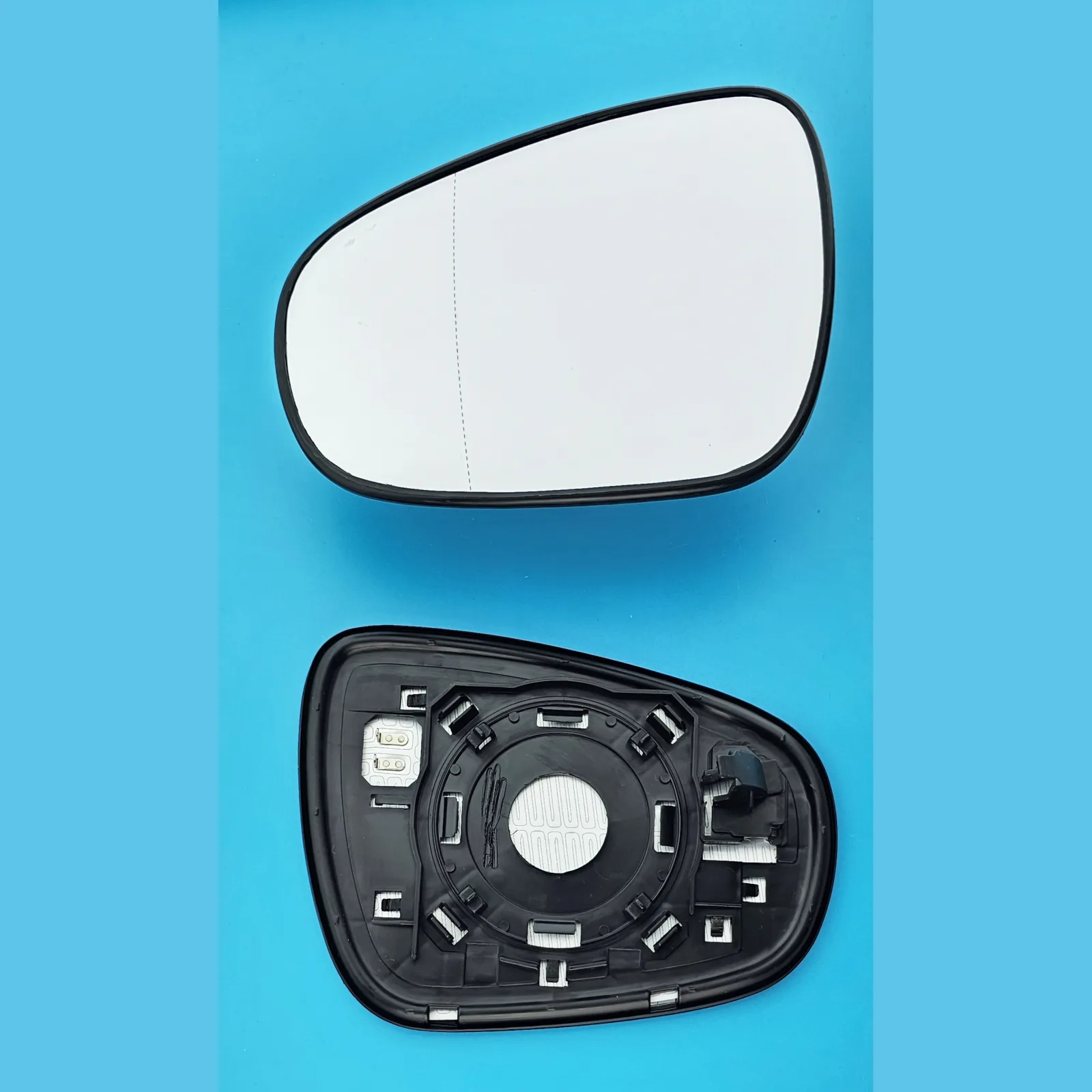 Clip on Wing Mirror Glass — Left Passenger Side