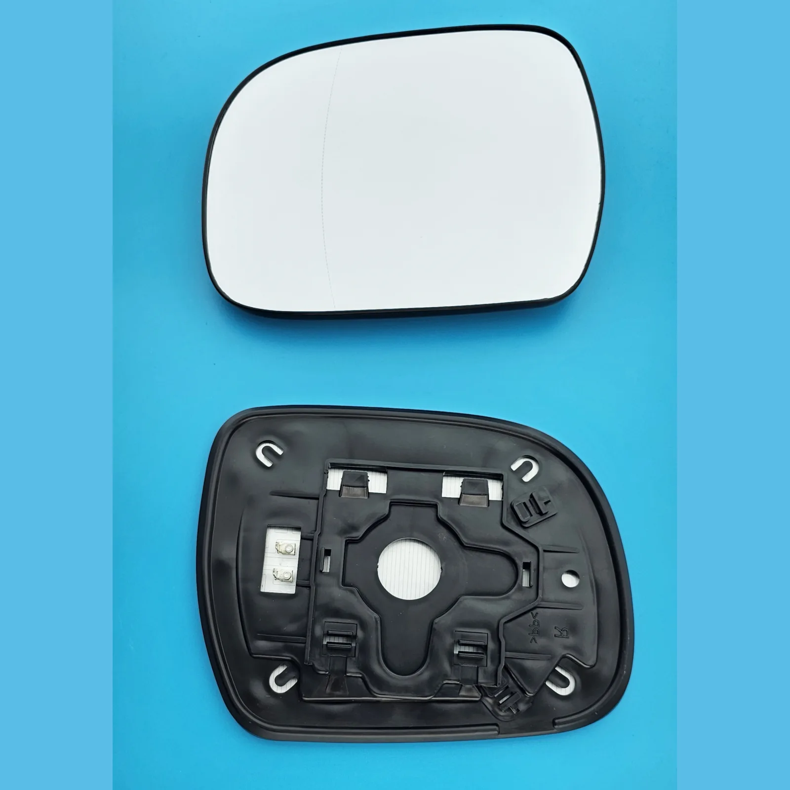 Clip on Wing Mirror Glass — Left Passenger Side