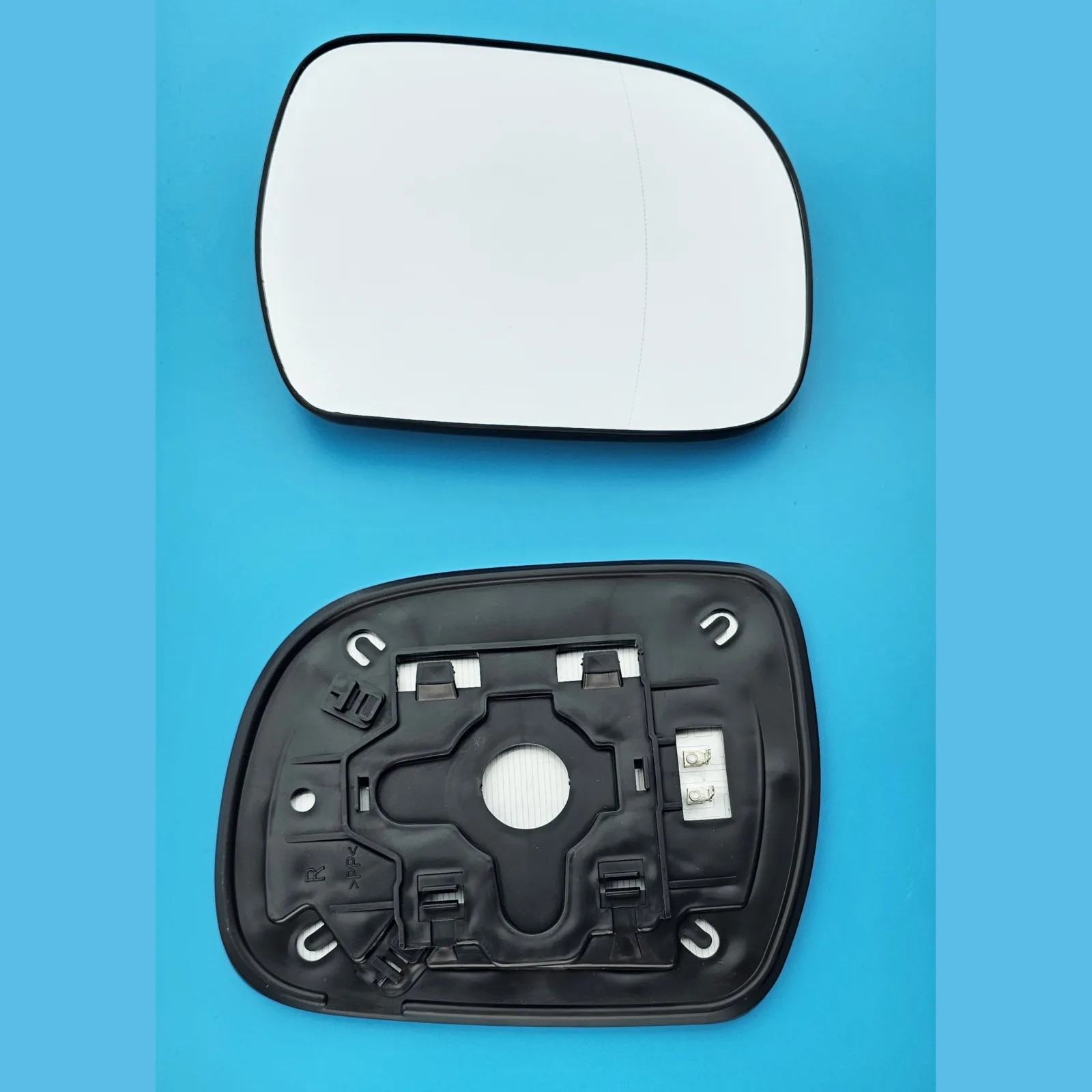 Clip on Wing Mirror Glass — Right Driver Side