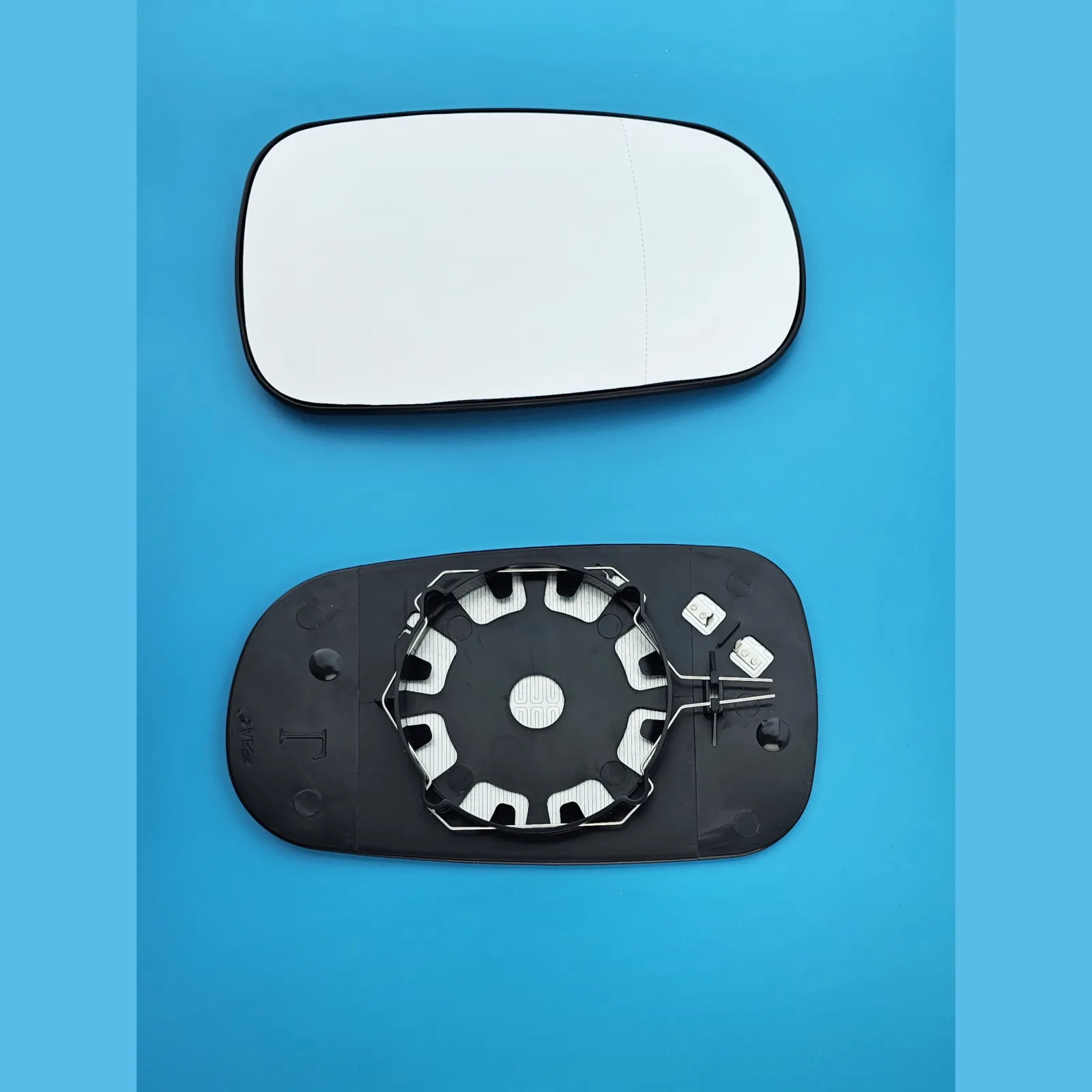 Saab 9~3 Clip-on Wing Mirror Glass 2003-2012 — Heated, Wide Angle — Right Driver Side