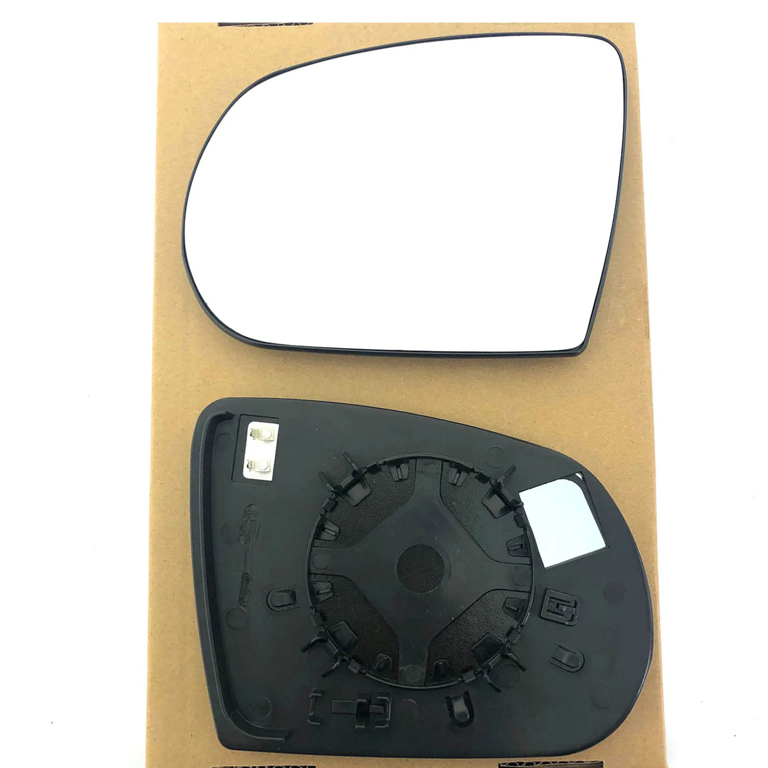 Jeep Compass Clip-on Wing Mirror Glass 2017-2020 — Heated, Convex — Left Passenger Side