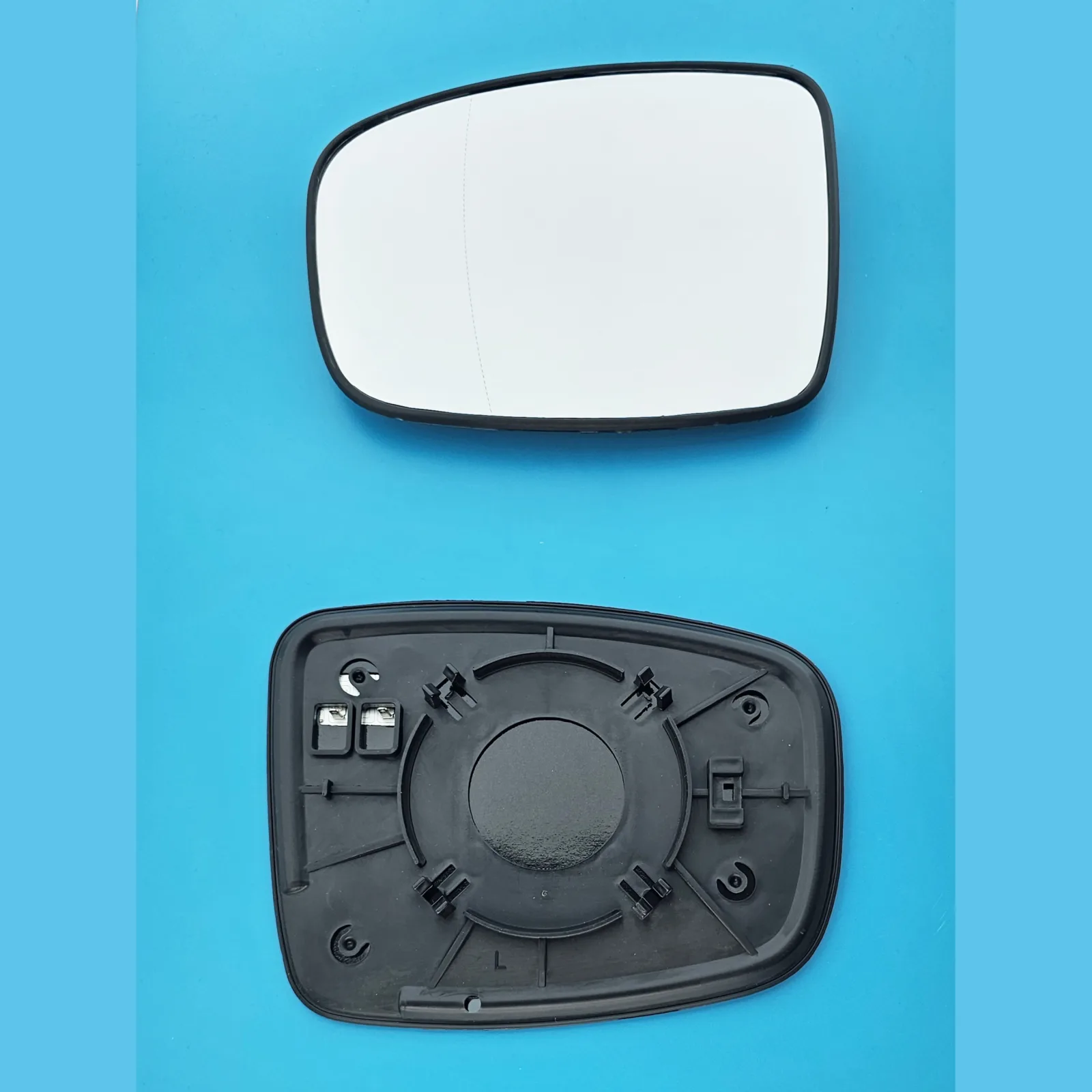 Hyundai i10 Clip-on Wing Mirror Glass 2007-2010 — Heated, Convex — Left Passenger Side