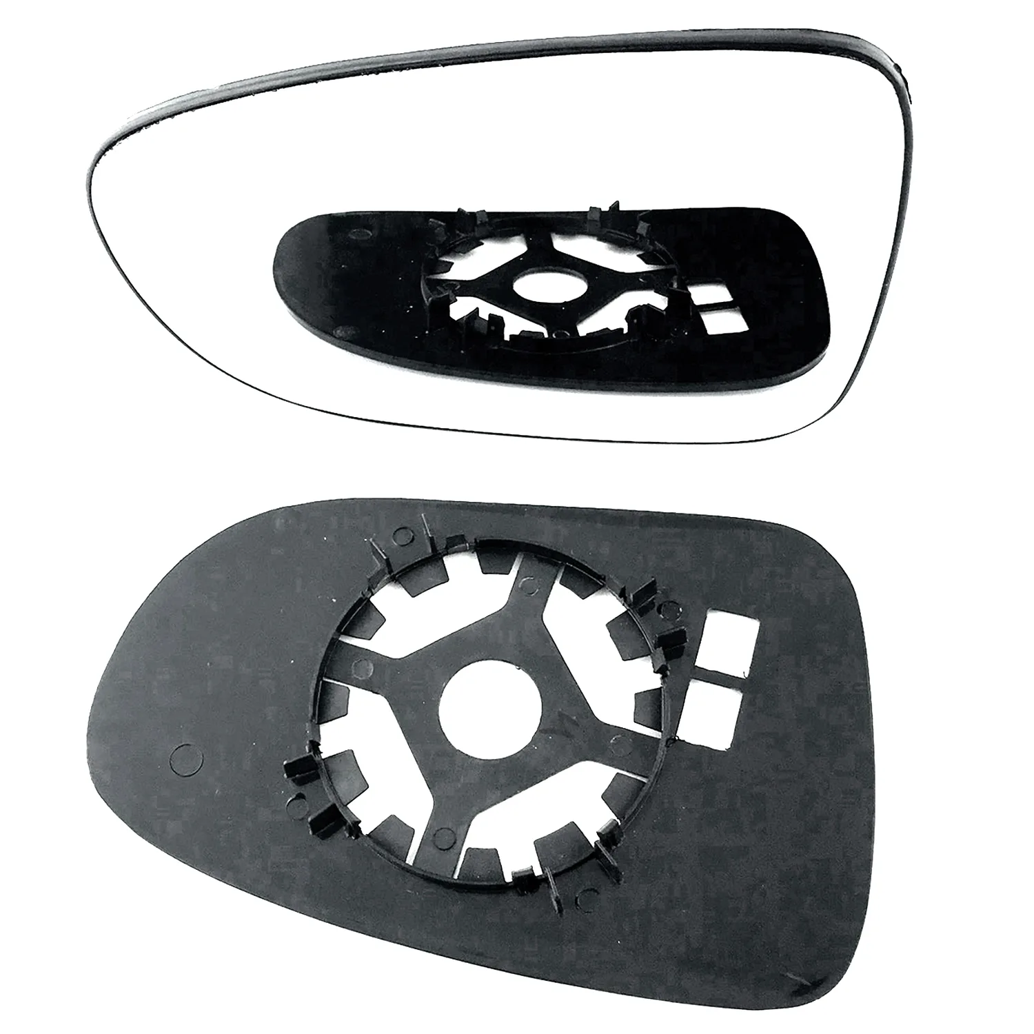 LTI TX2 Clip-on Wing Mirror Glass 2002-2006 — Non-heated, Convex, Twin Glass — Left Passenger Side