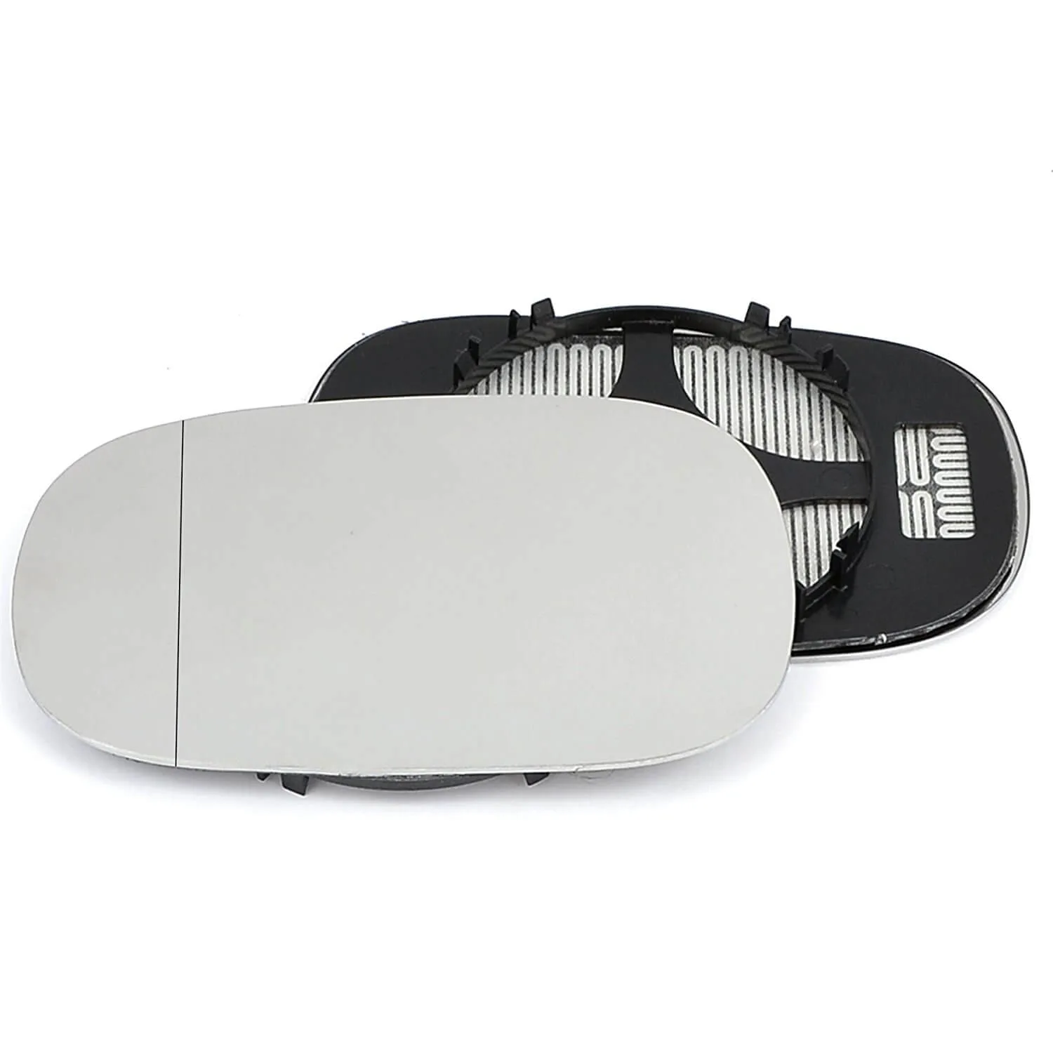 Ford KA Clip-on Wing Mirror Glass 1996-2008 — Heated, Convex — Left Passenger Side
