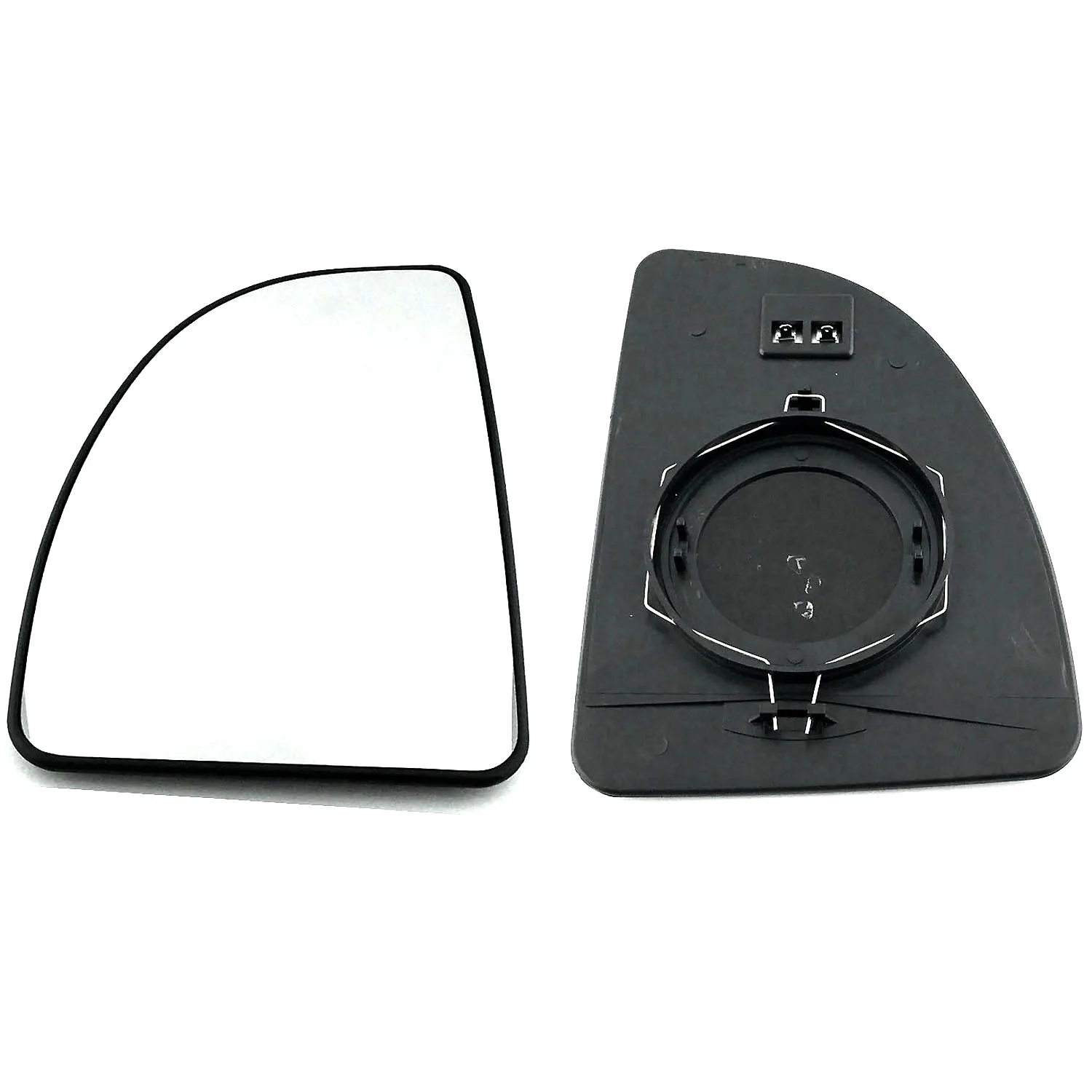 Citroen Jumpy Clip-on Wing Mirror Glass 1999-2005 — Heated, Convex, Twin Glass — Left Passenger Side