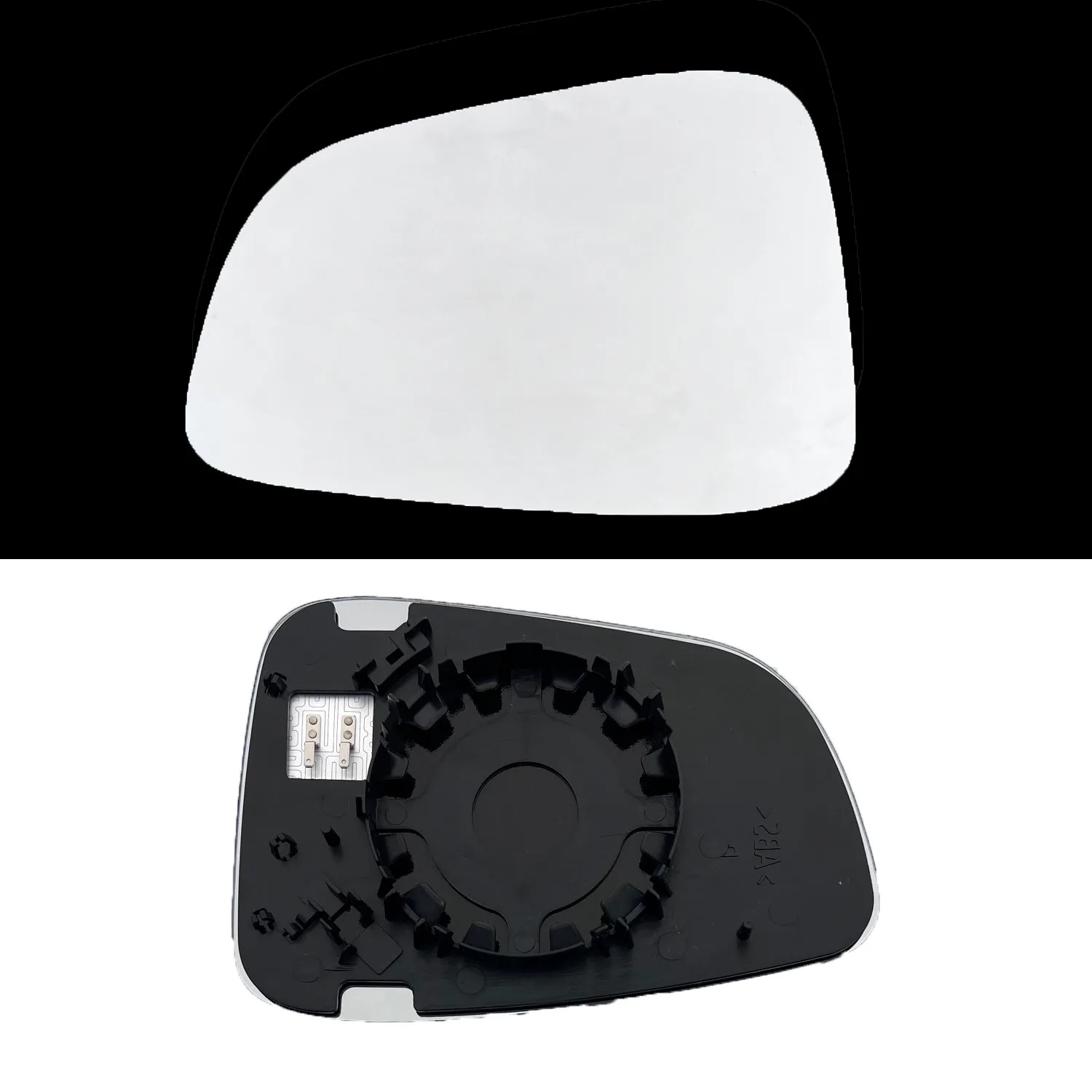 Tesla Model X Clip-on Wing Mirror Glass 2016-2024 — Heated, Convex — Left Passenger Side