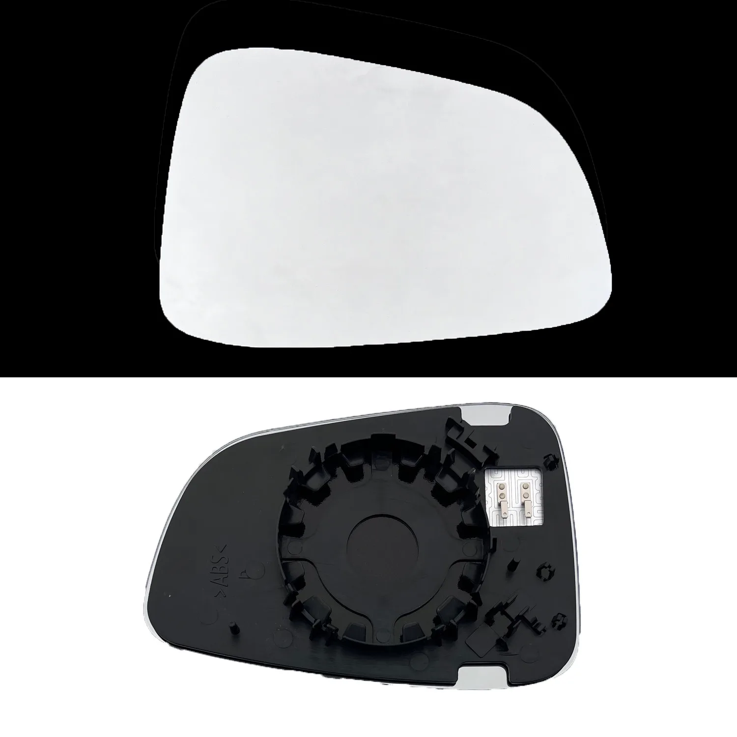 Clip on Wing Mirror Glass — Right Driver Side