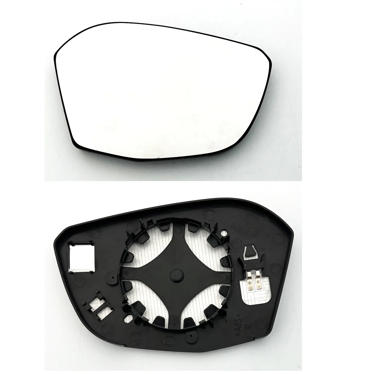 Peugeot 408 Clip-on Wing Mirror Glass 2023 onwards — Heated, Convex — Right Driver Side