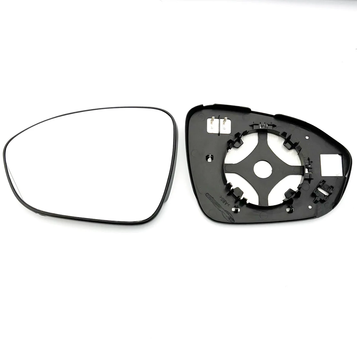 Dacia Sandero Clip-on Wing Mirror Glass 2021 onwards — Heated, Convex — Left Passenger Side