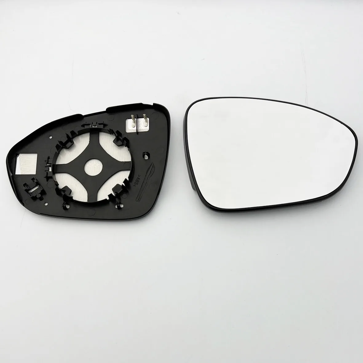 Dacia Sandero Clip-on Wing Mirror Glass 2021 onwards — Heated, Convex — Right Driver Side