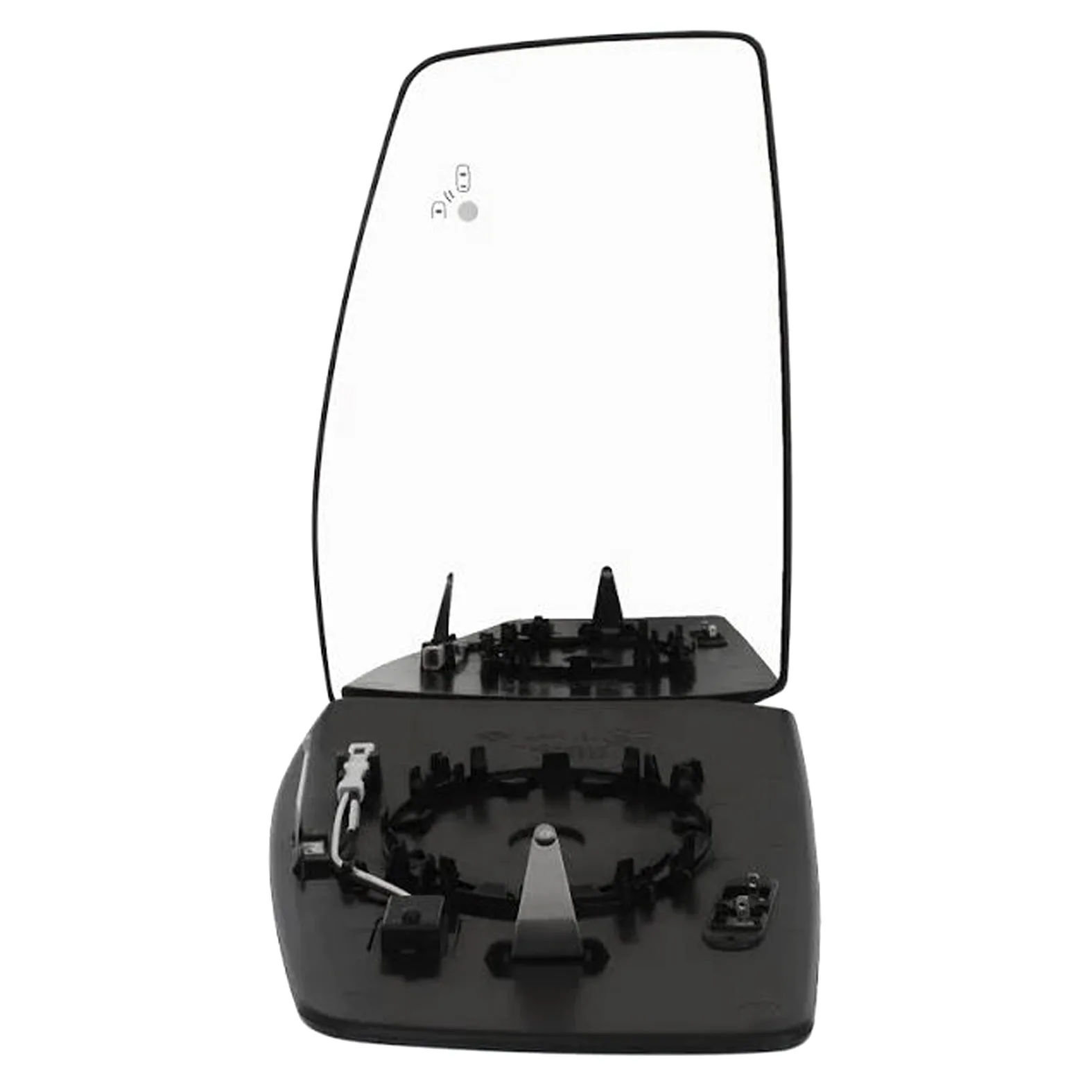 Ford Transit Custom Clip-on Wing Mirror Glass 2020-2023 — Heated, Wide Angle, Blind-Spot — Left Passenger Side