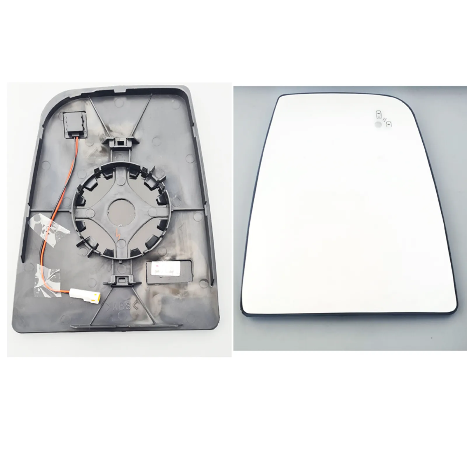 Ford Transit VAN Clip-on Wing Mirror Glass 2014-2025 — Heated, Wide Angle, Blind-Spot, Lane Assist — Right Driver Side