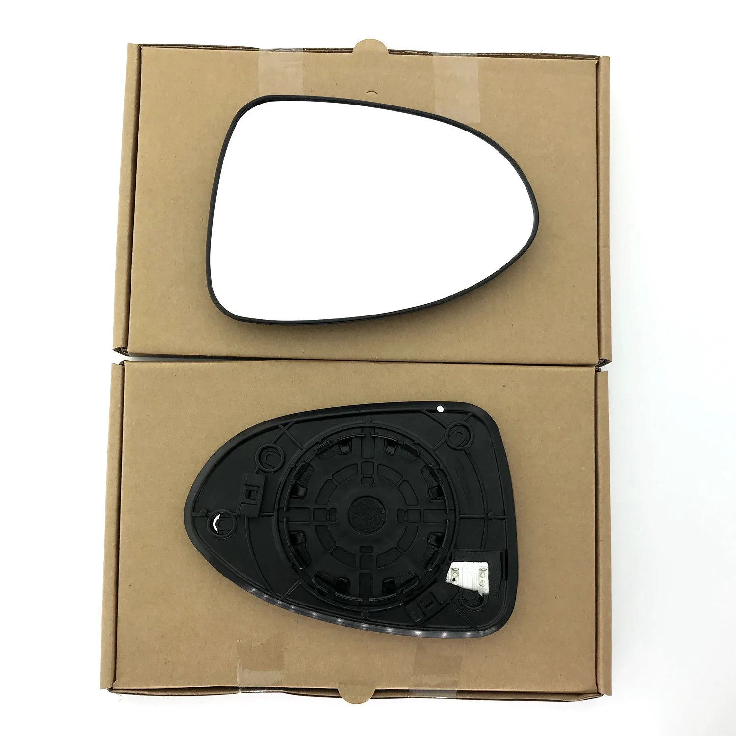 Kia Rio Clip-on Wing Mirror Glass 2012-2016 — Heated, Wide Angle — Left Passenger Side