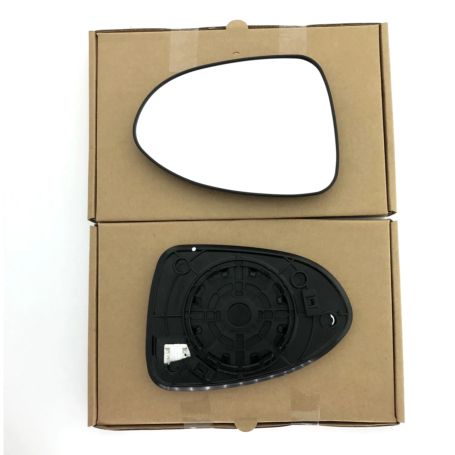 Kia Rio Clip-on Wing Mirror Glass 2012-2016 — Heated, Wide Angle — Right Driver Side