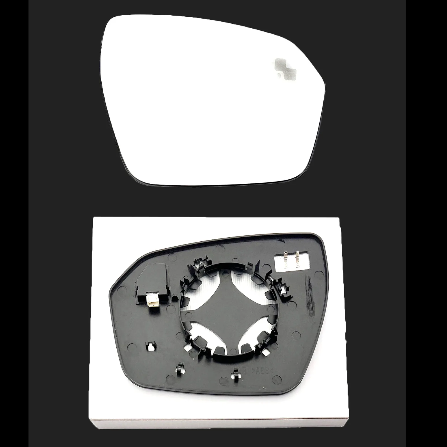 Clip on Wing Mirror Glass — Right Driver Side