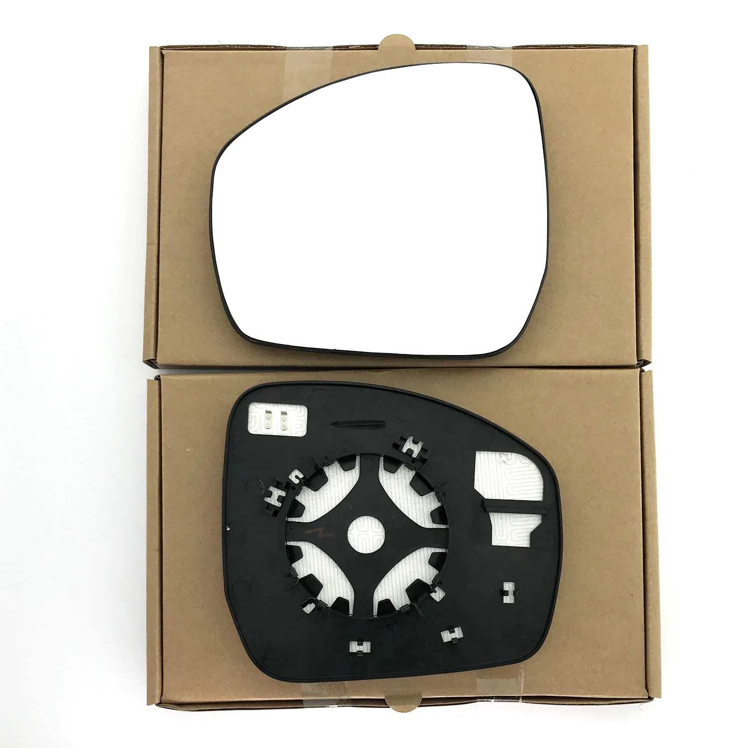 Skoda Kodiaq Clip-on Wing Mirror Glass 2016-2022 — Heated, Convex — Left Passenger Side