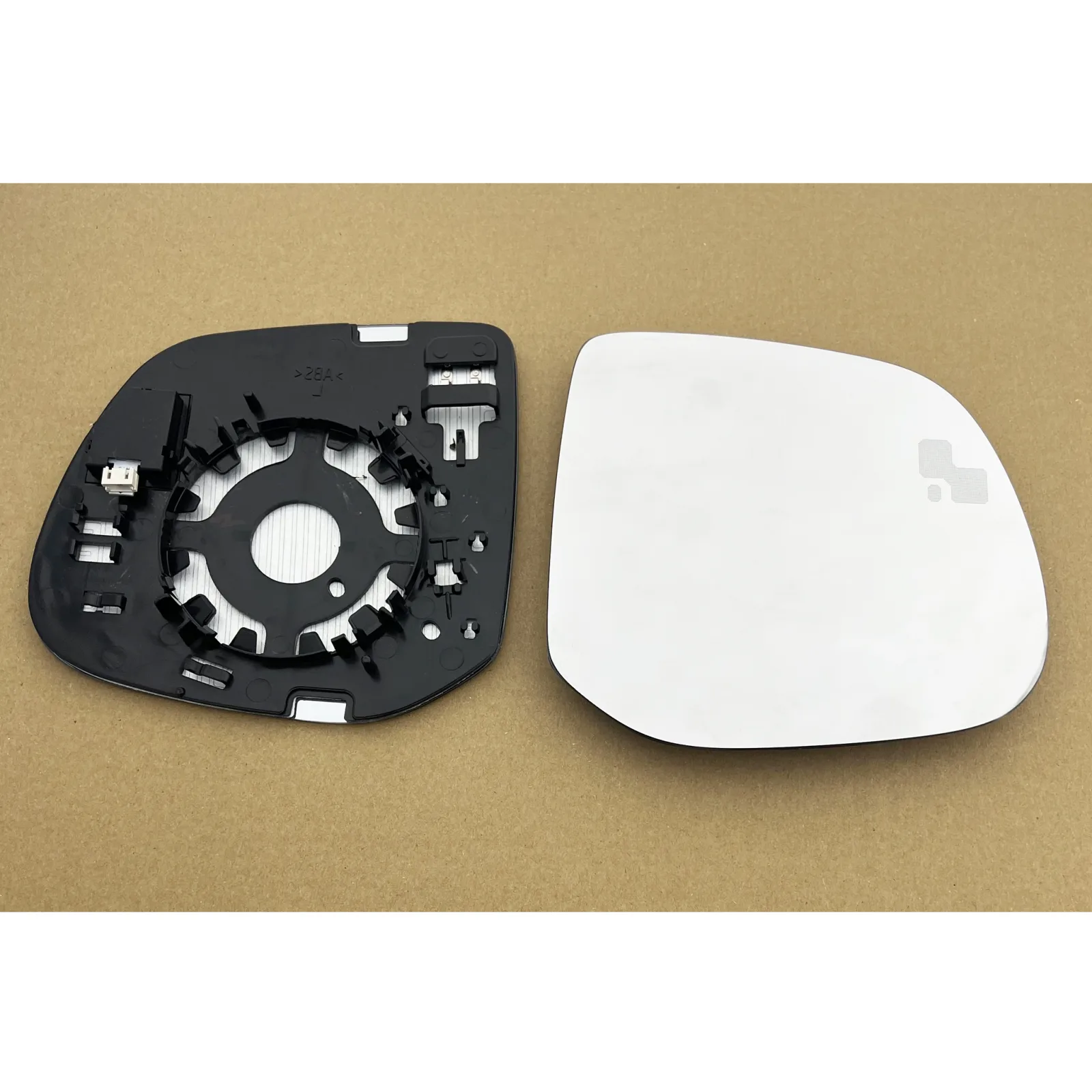 Clip on Wing Mirror Glass — Right Driver Side