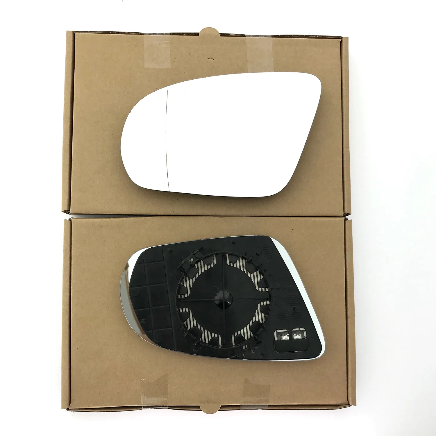 Mercedes E Class Clip-on Wing Mirror Glass 2016-2024 — Heated, Wide Angle — Left Passenger Side