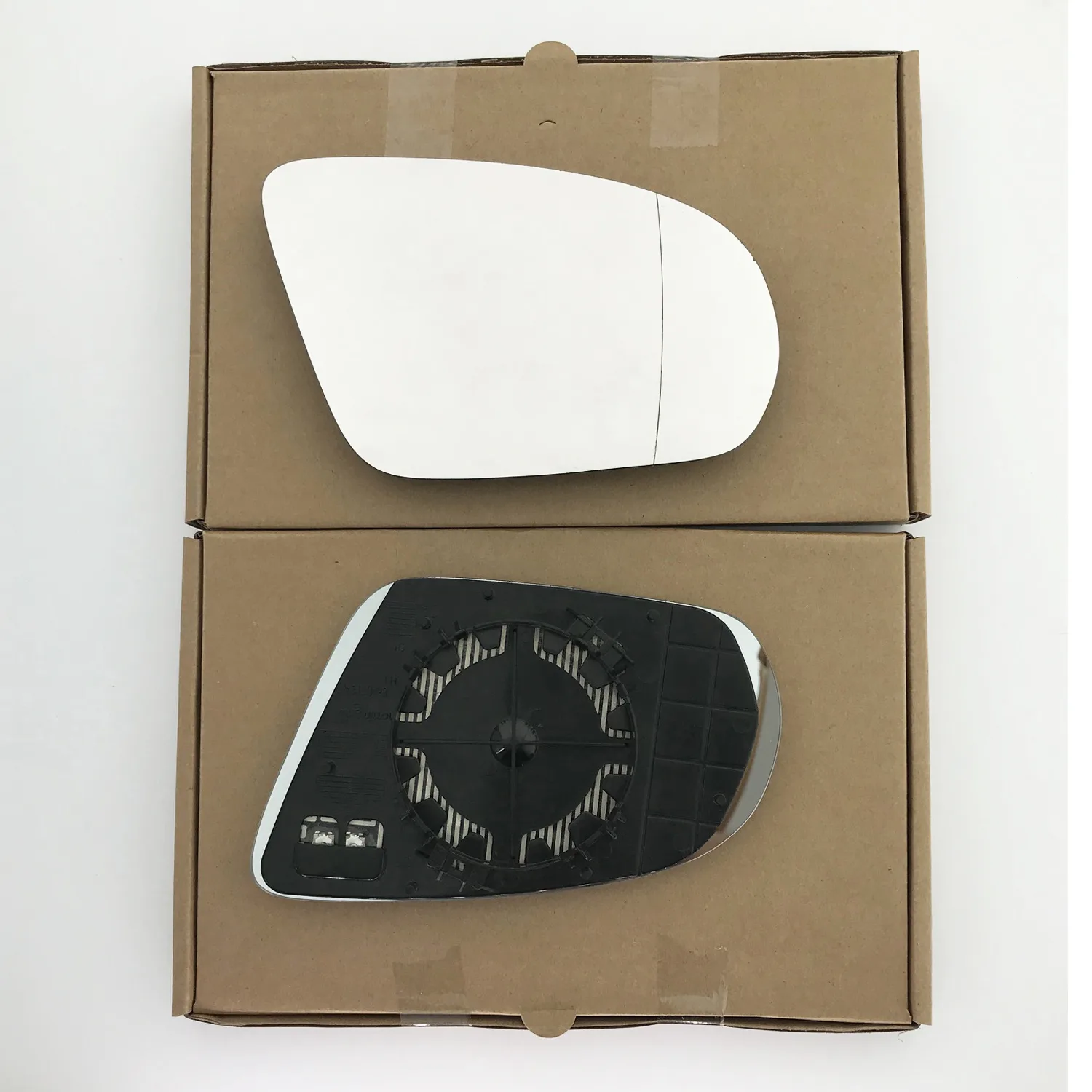 Mercedes E Class Clip-on Wing Mirror Glass 2016-2024 — Heated, Wide Angle — Right Driver Side