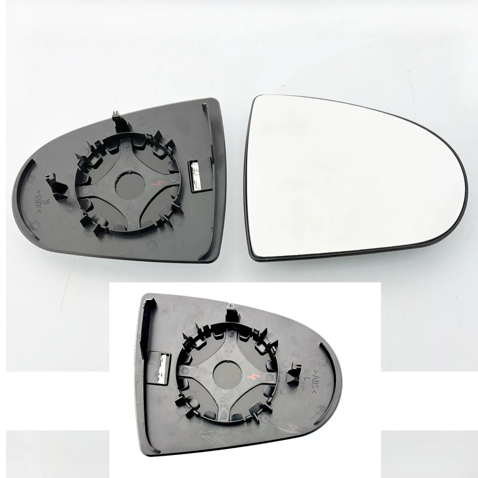 Clip on Wing Mirror Glass — Right Driver Side