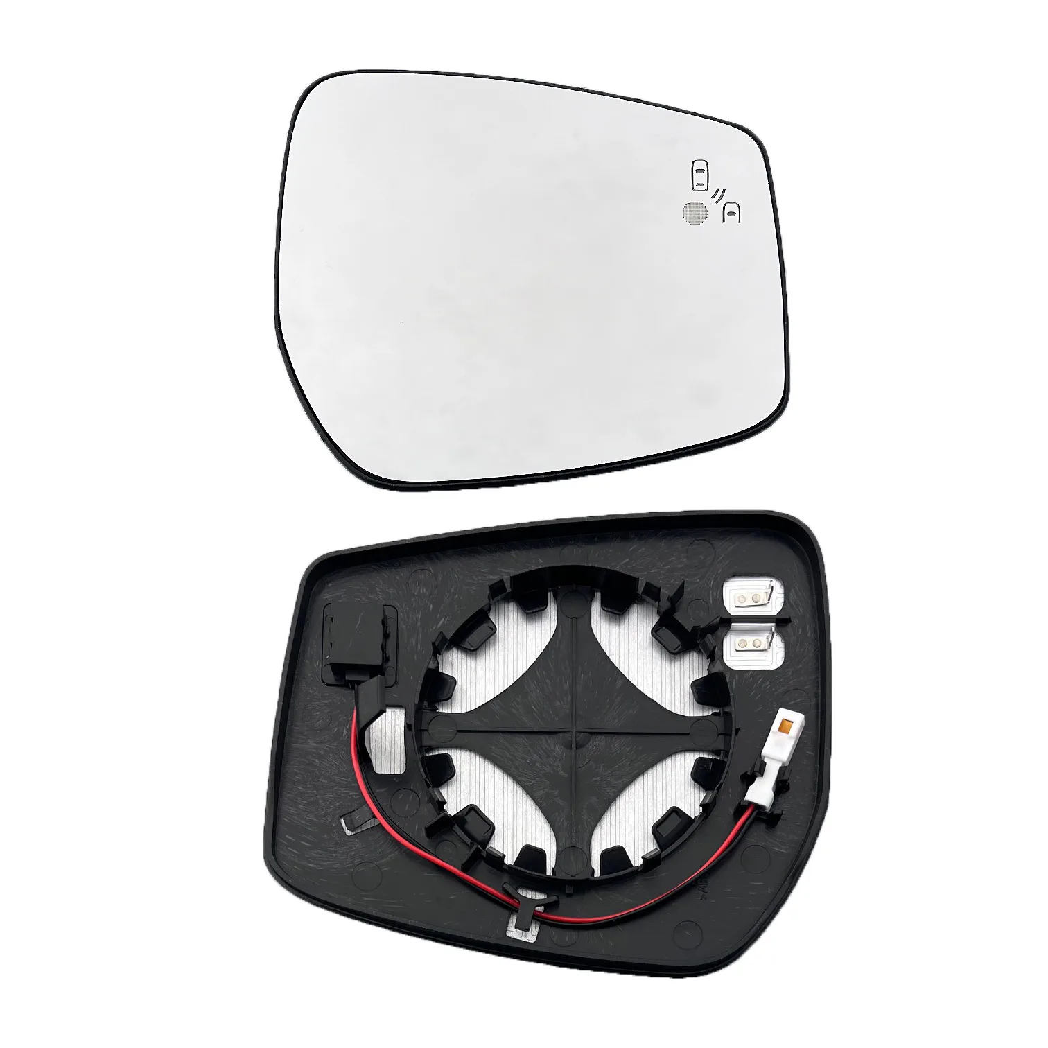 Clip on Wing Mirror Glass — Right Driver Side